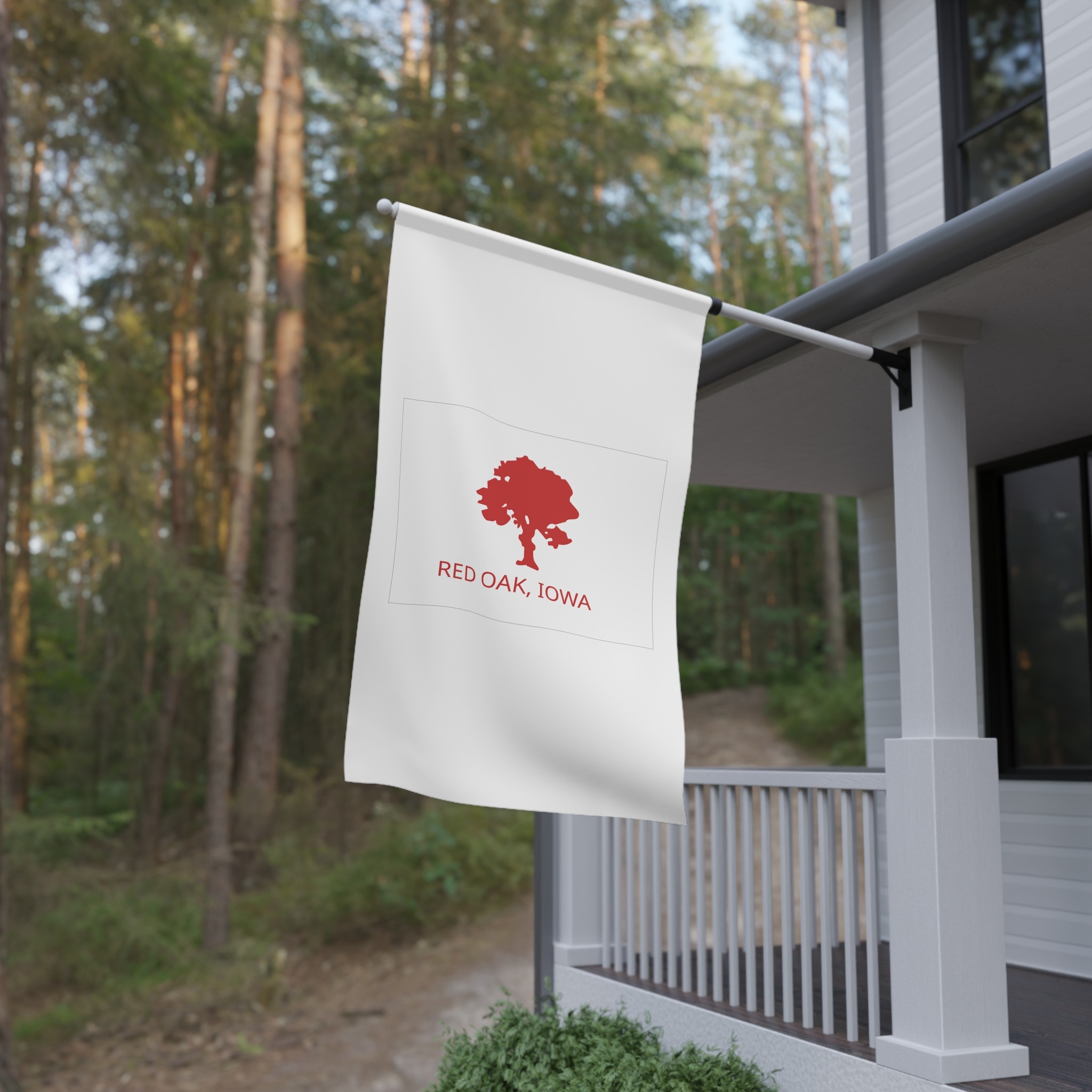 Flag of Red Oak, Iowa House Banner - Image 4