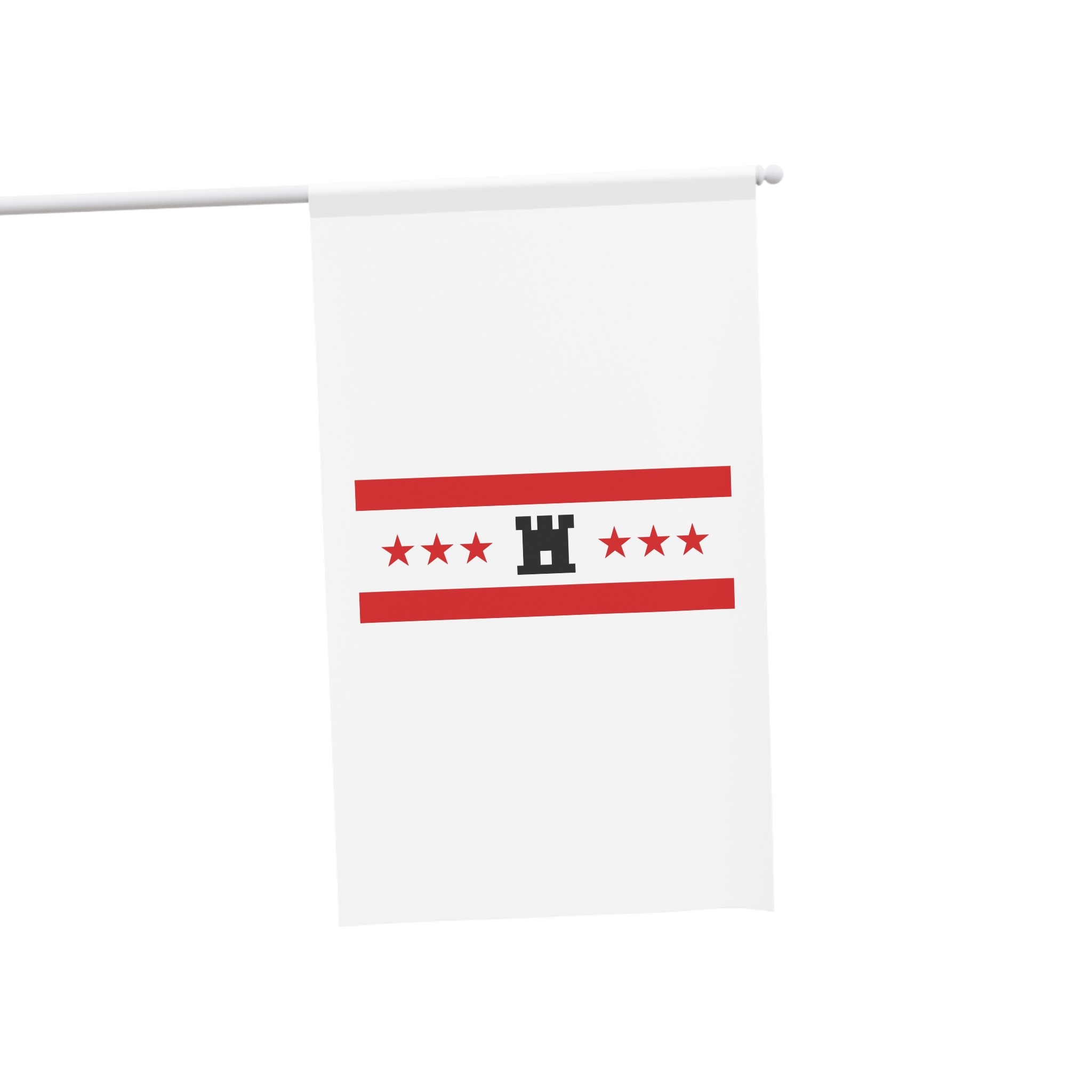 Drenthe Flag Red White Horizontal Stripes With Black Yellow Emblem Regional Flag Drenthe House Banner - Image 3