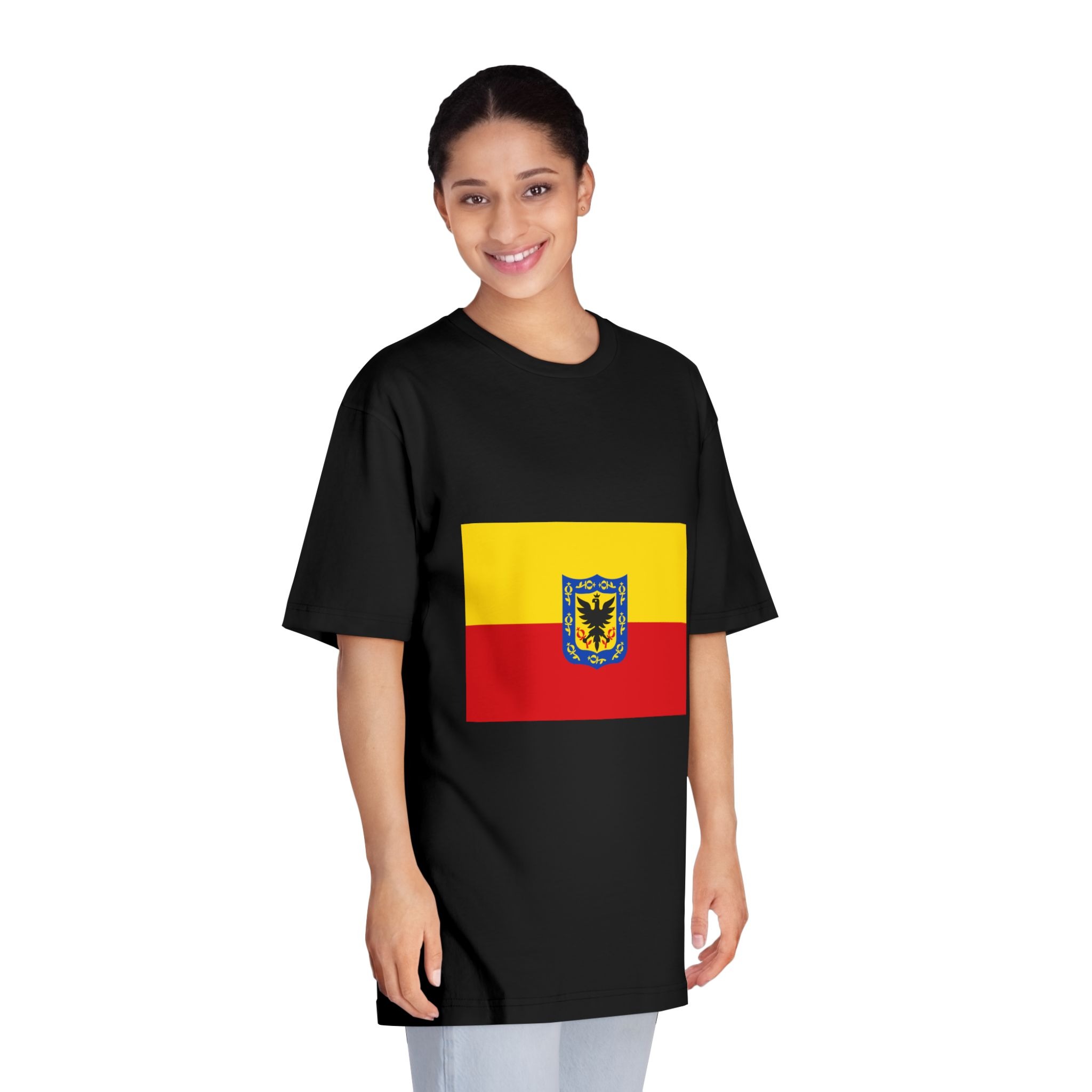 Flag of Bogotá Unisex Classic Crewneck T Shirt - Image 7