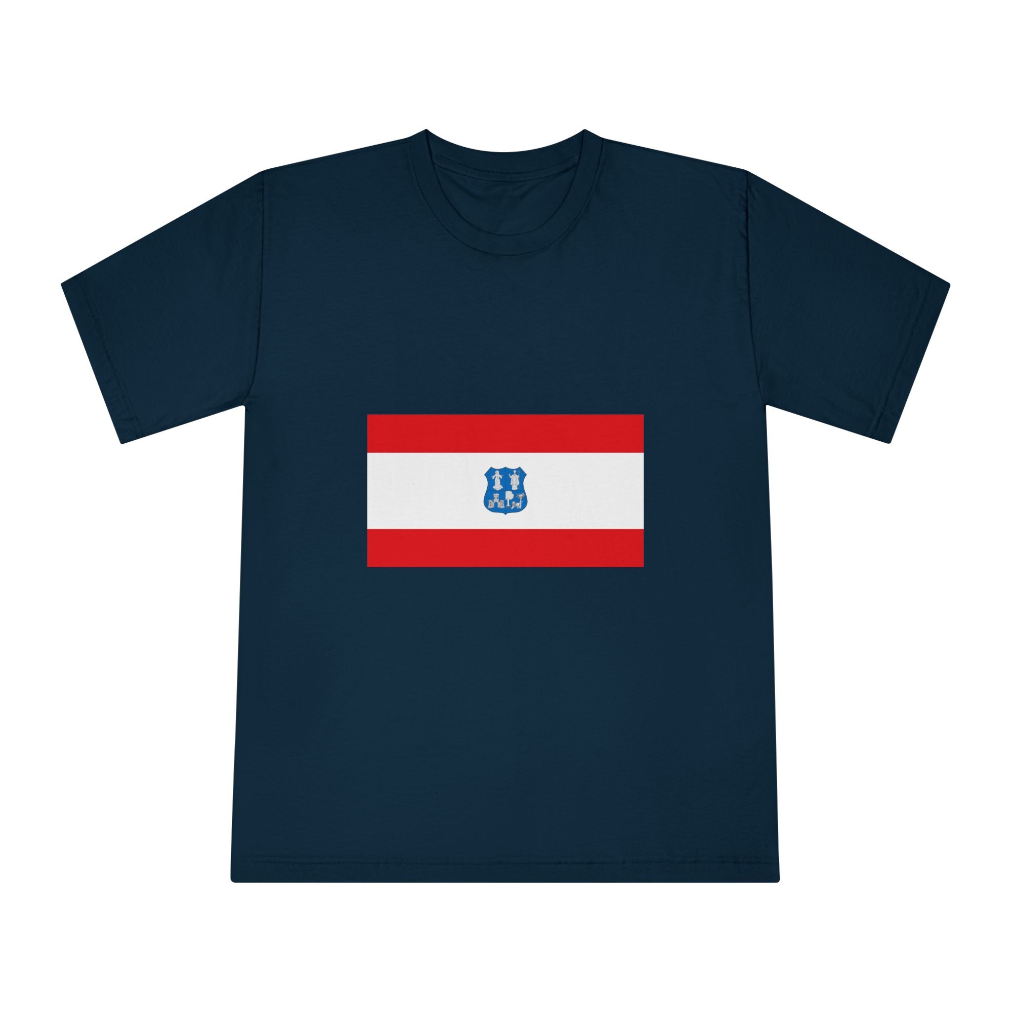 Flag of Asunción Unisex Classic Crewneck T Shirt - Image 17