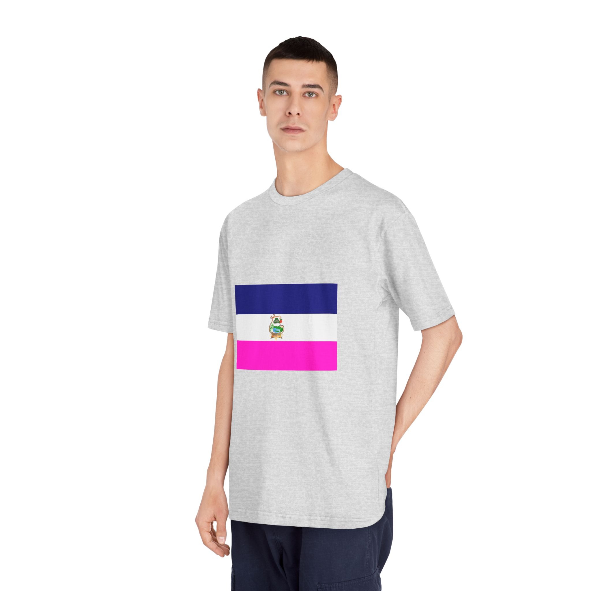 Bandera de Cuscatlán Unisex Classic Crewneck T Shirt - Image 16