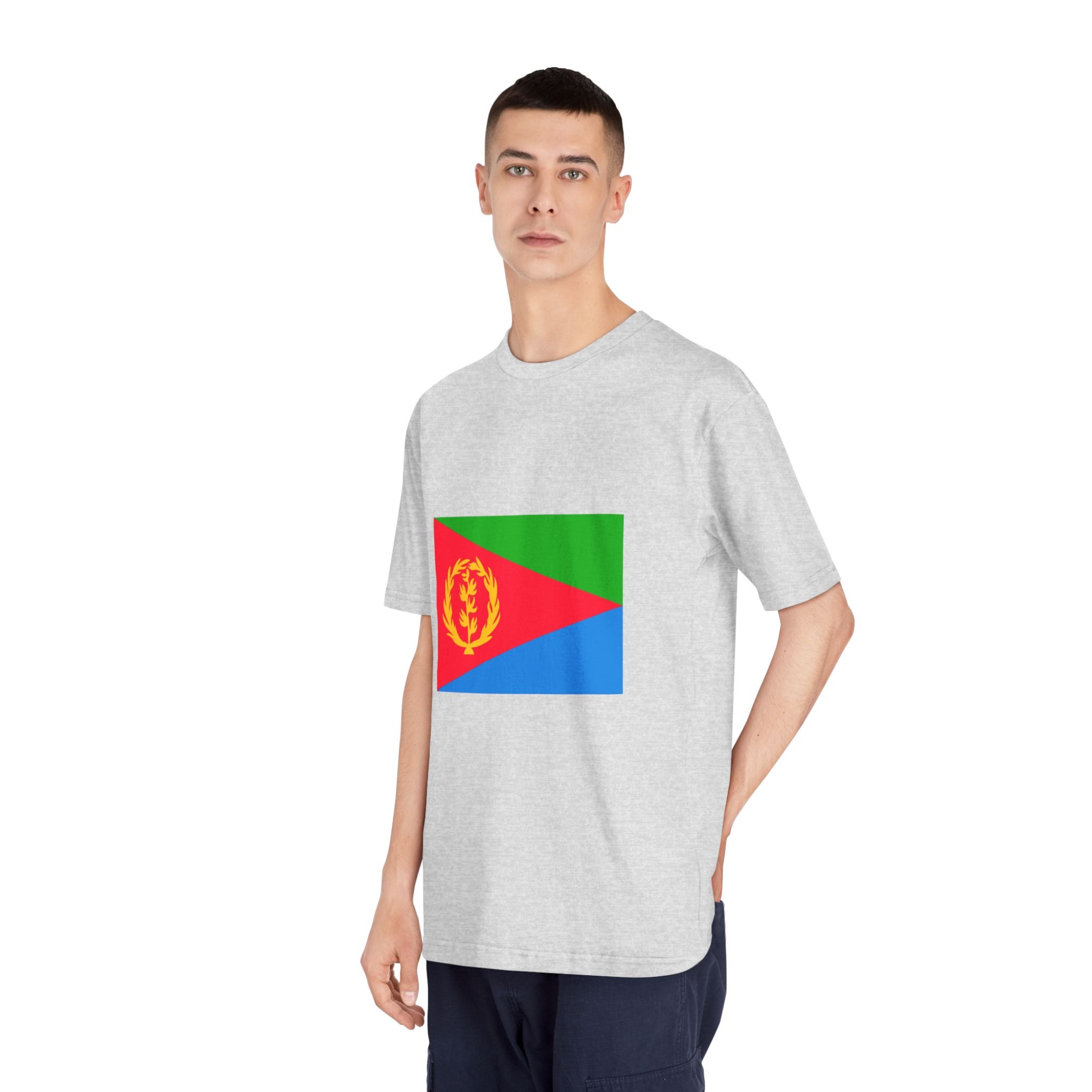 Flag of Eritrea 1993 1995 Unisex Classic Crewneck T Shirt - Image 16