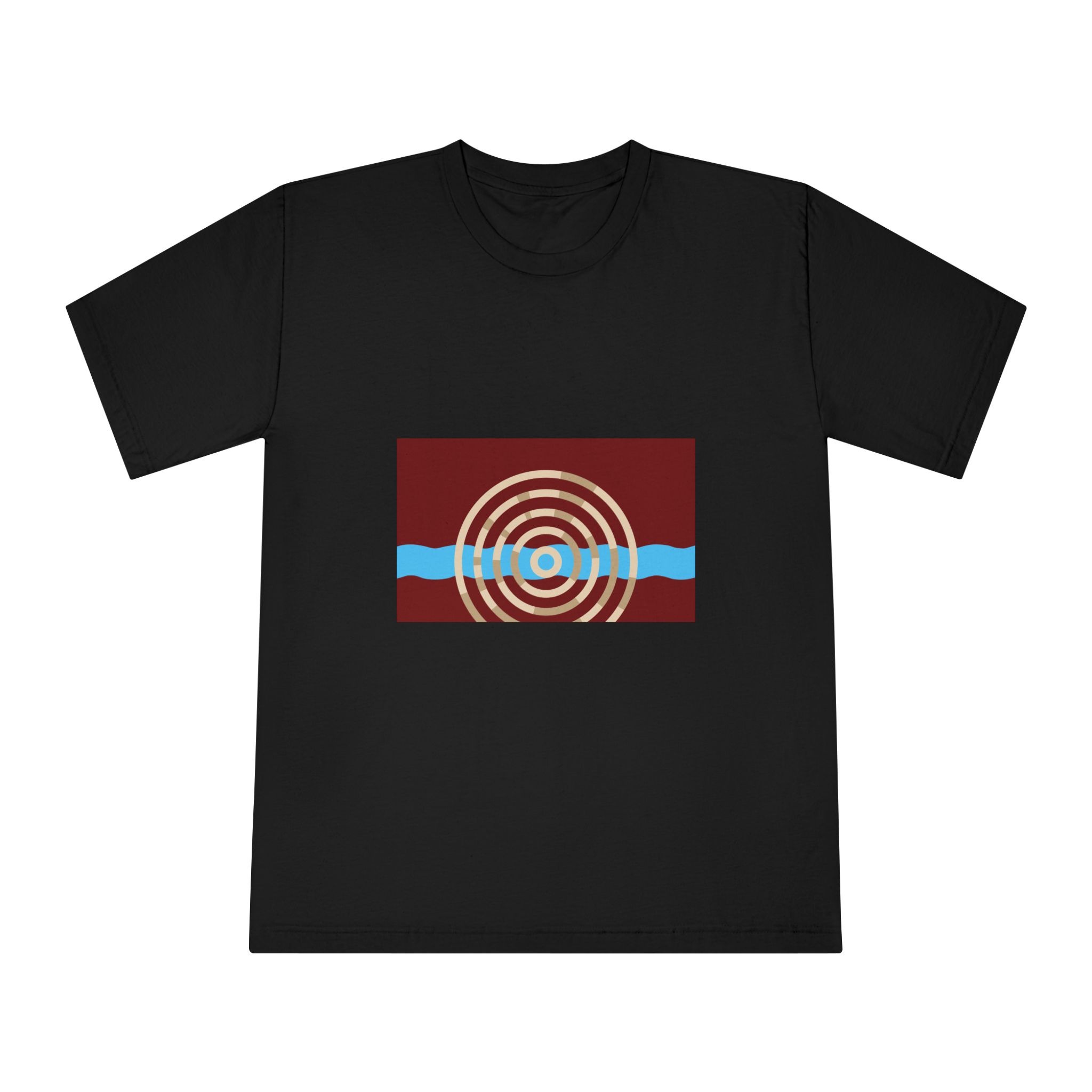 Flag of Lockport, Illinois Unisex Classic Crewneck T Shirt - Image 5
