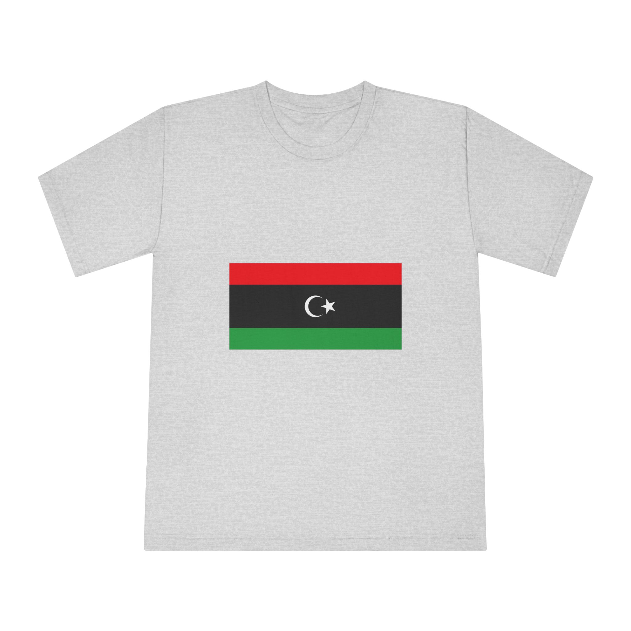 Flag of Libya Unisex Classic Crewneck T Shirt - Image 13