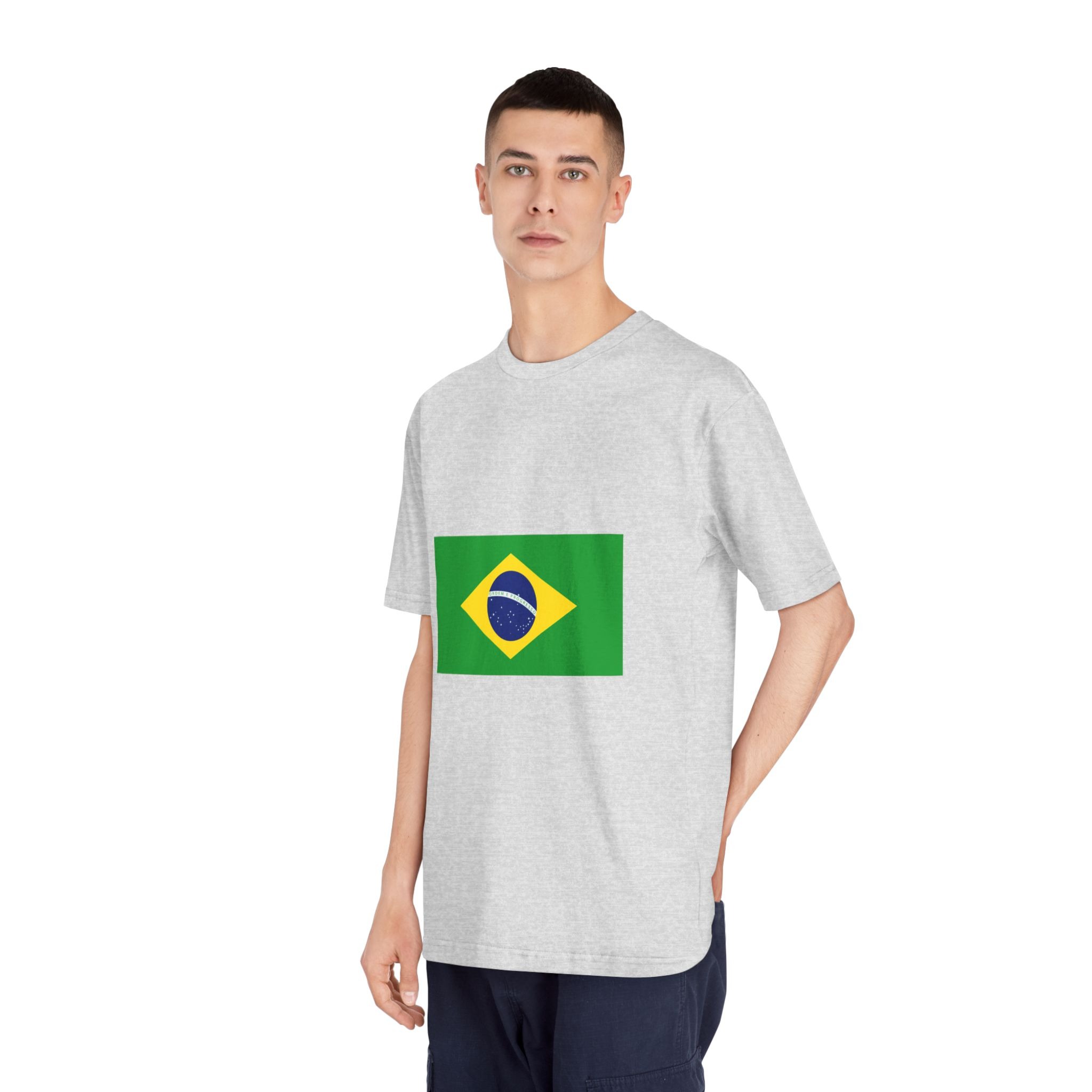 Brasil Flag Unisex Classic Crewneck T Shirt - Image 16