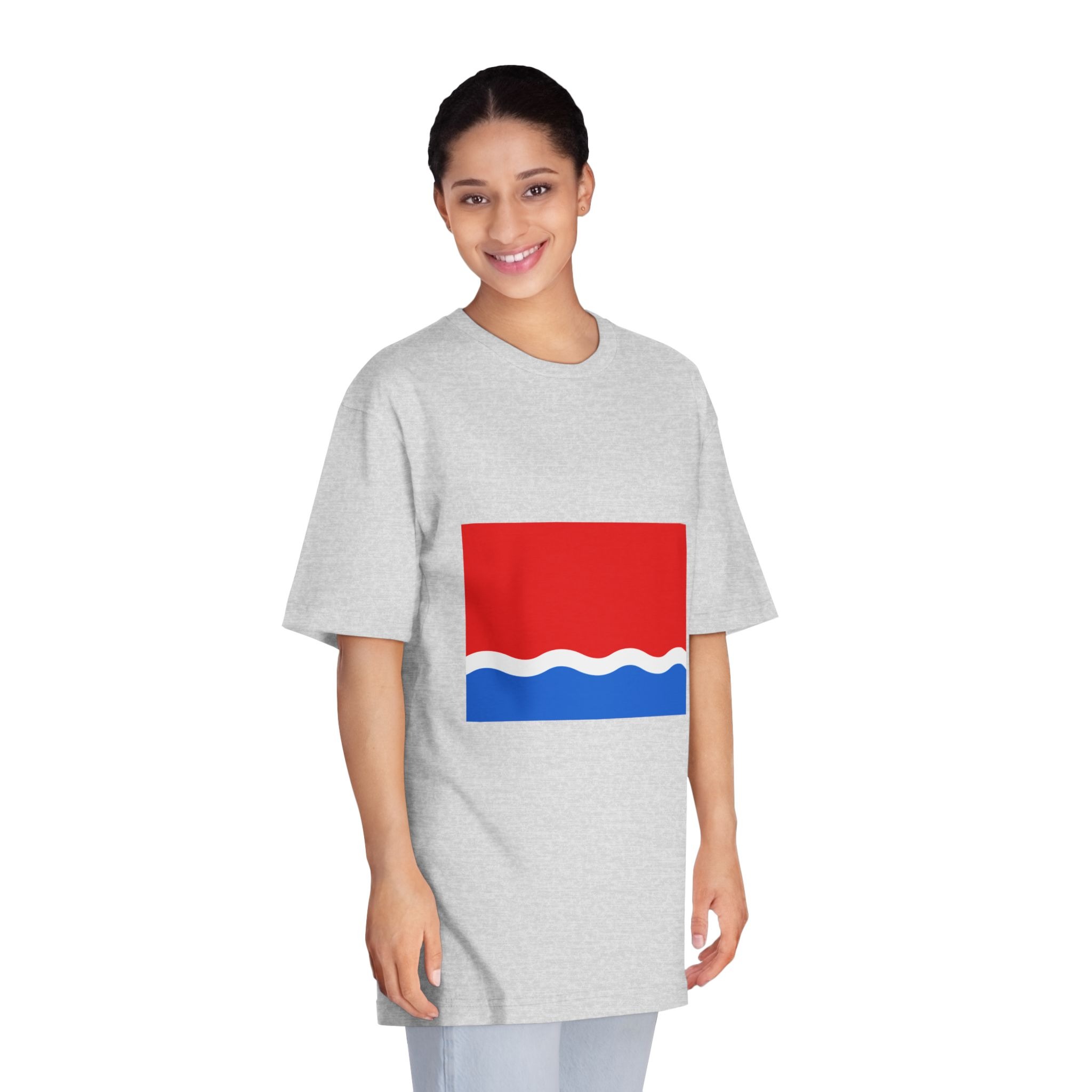 Flag of Amur Oblast Unisex Classic Crewneck T Shirt - Image 15