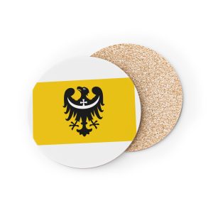 Pol Województwo Dolnośląskie Flag Coasters