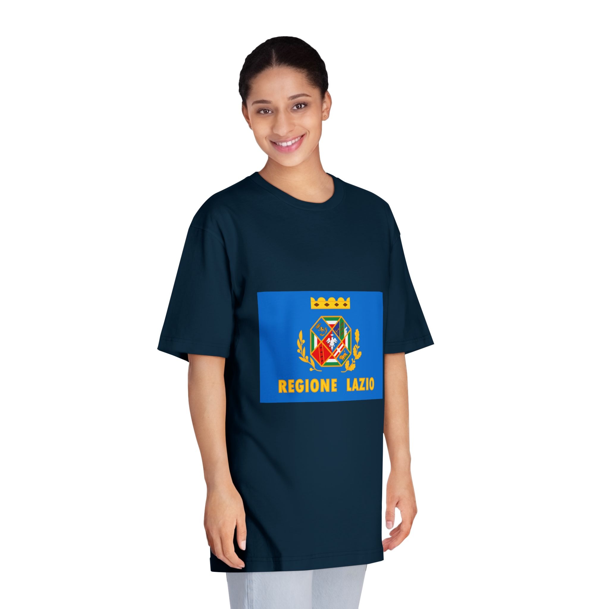 Flag of Lazio Unisex Classic Crewneck T Shirt - Image 19
