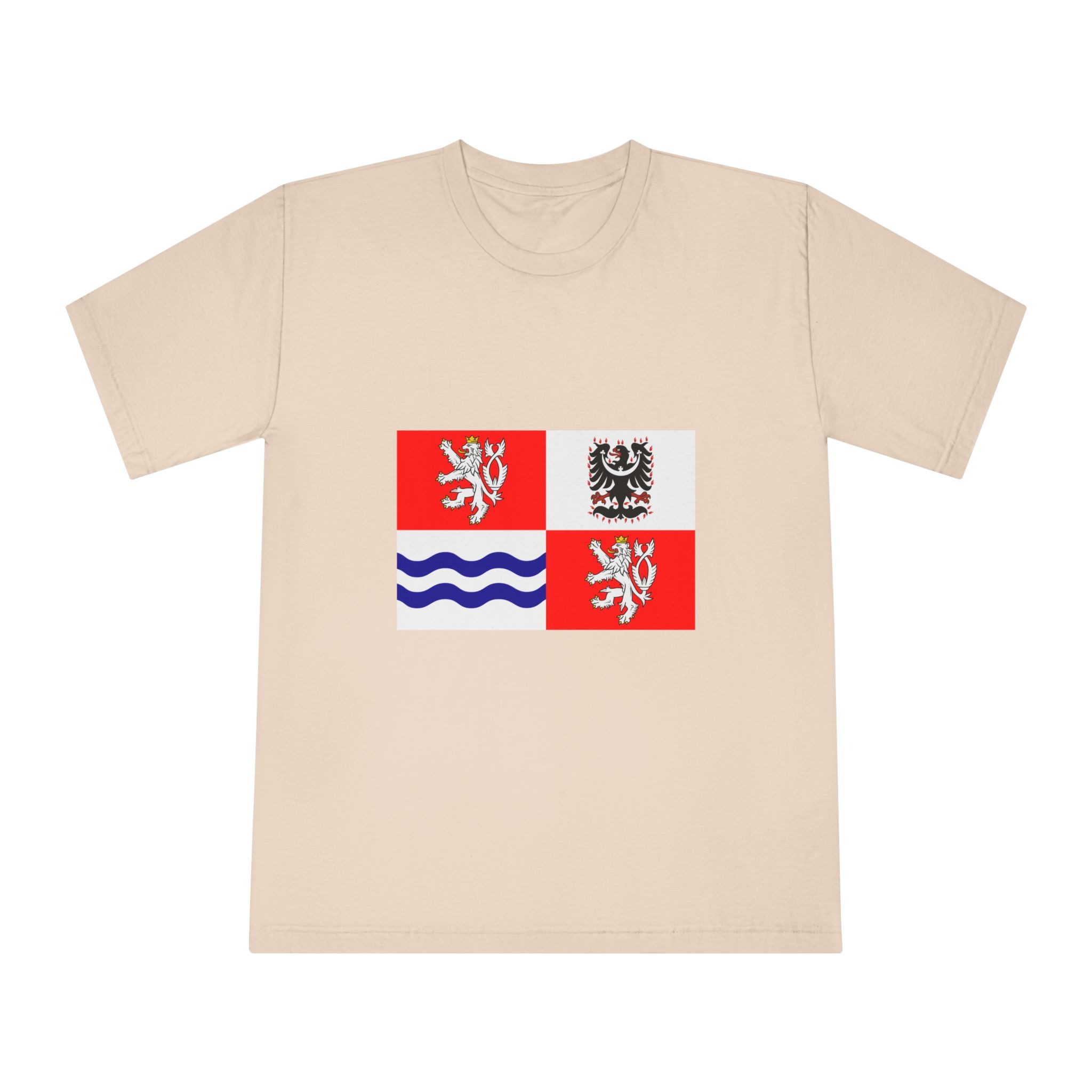 Flag of Central Bohemian Region Unisex Classic Crewneck T Shirt - Image 9