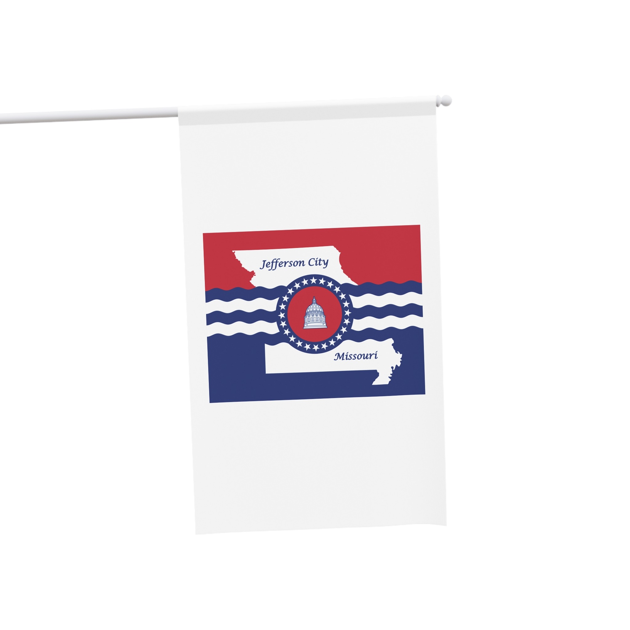 Flag of Jefferson City, Missouri House Banner - Image 3