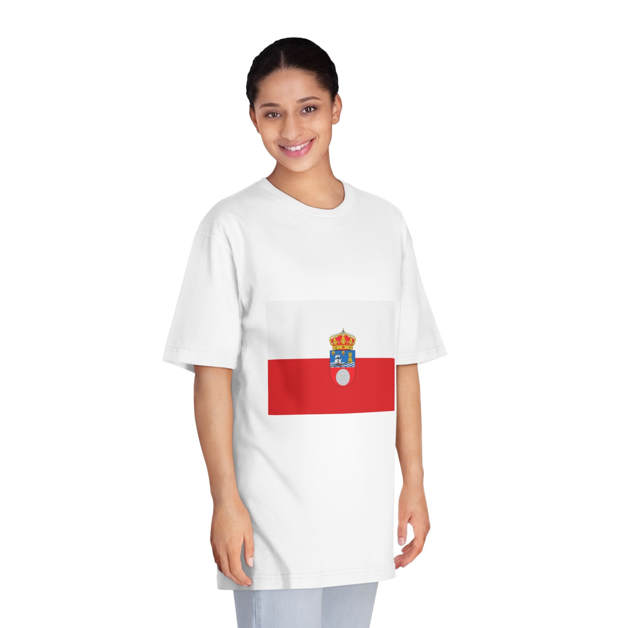 Flag of Cantabria Unisex Classic Crewneck T Shirt - Image 3