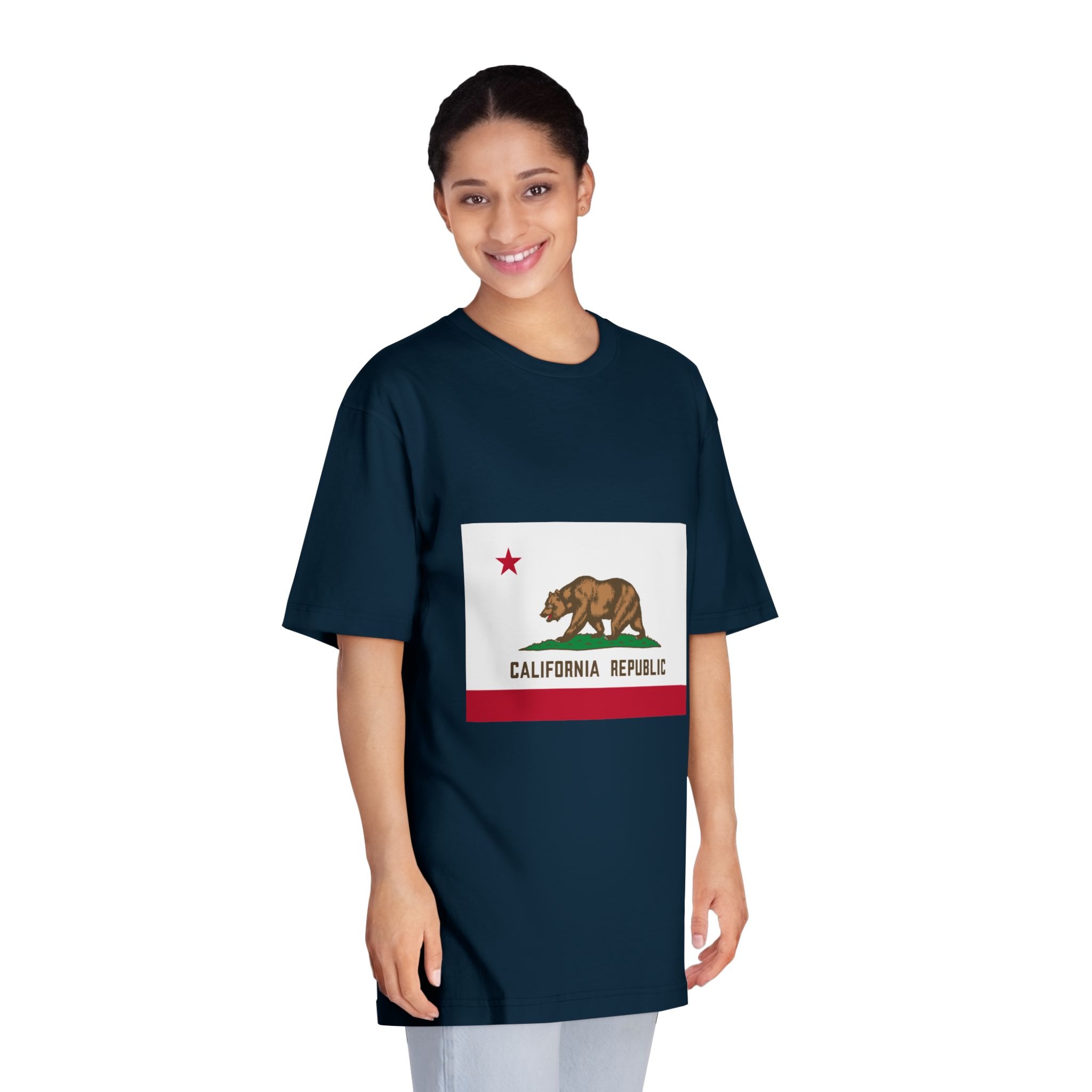 Flag of California Unisex Classic Crewneck T Shirt - Image 19