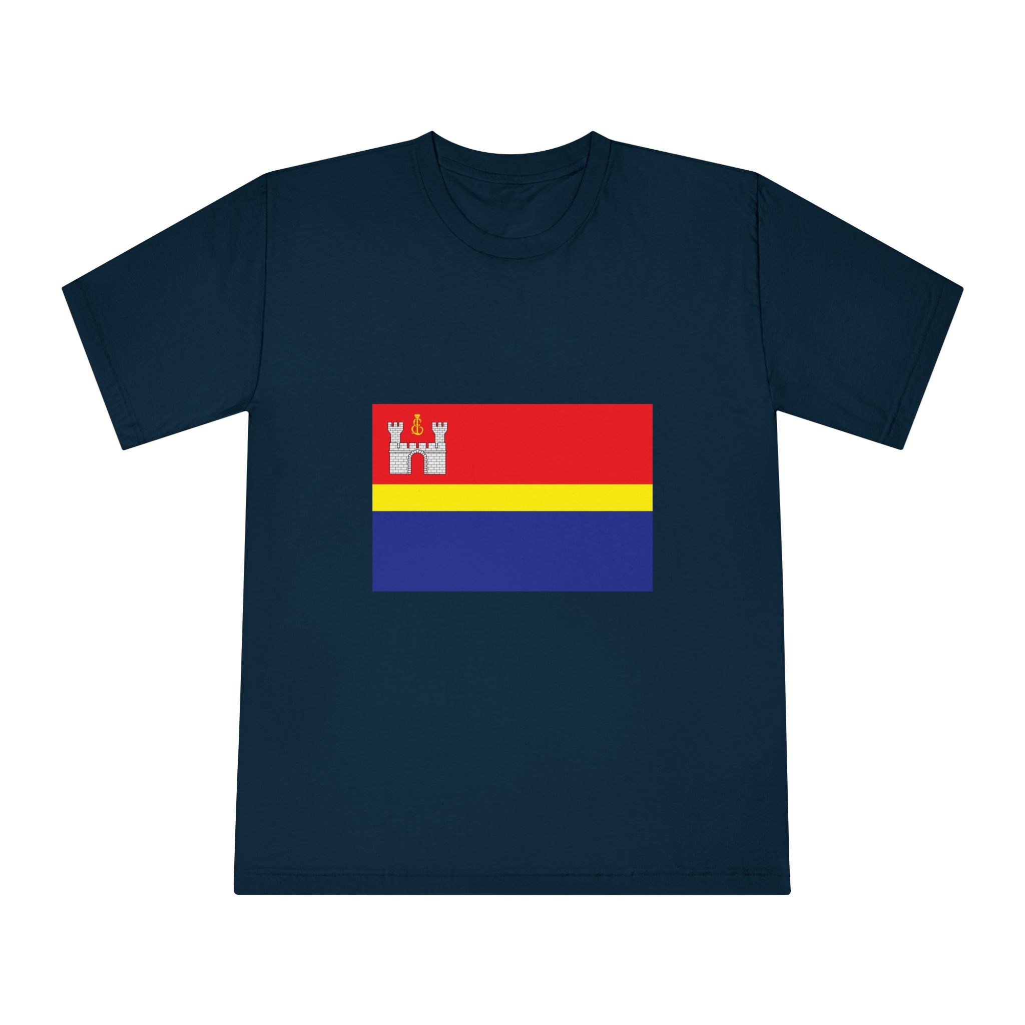 Flag of Kaliningrad Oblast Unisex Classic Crewneck T Shirt - Image 17