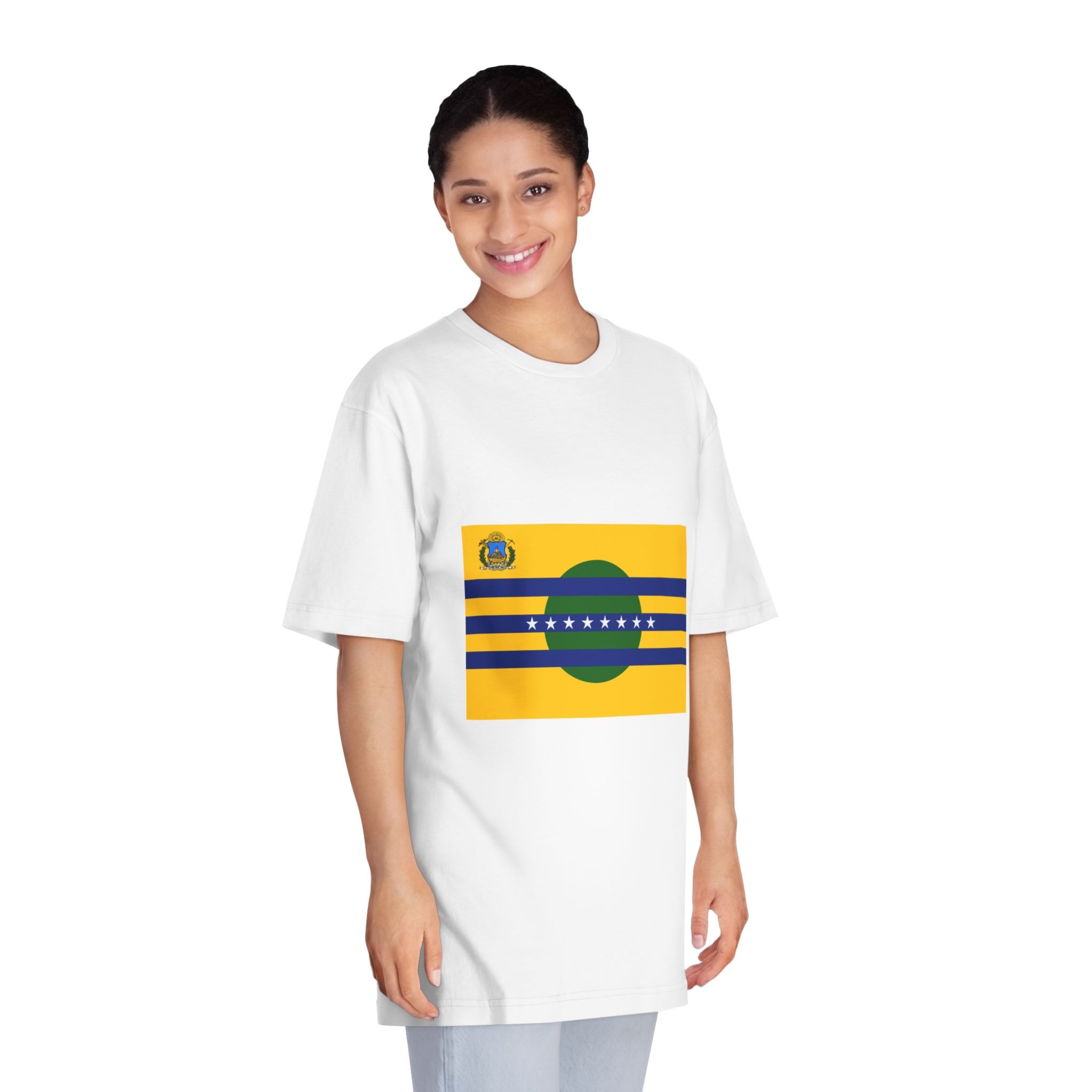Flag of Bolívar State Unisex Classic Crewneck T Shirt - Image 3