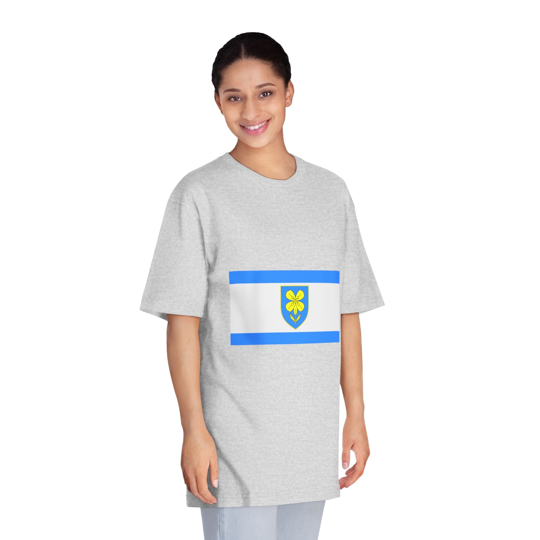 Flag of Lika Senj County Unisex Classic Crewneck T Shirt - Image 15