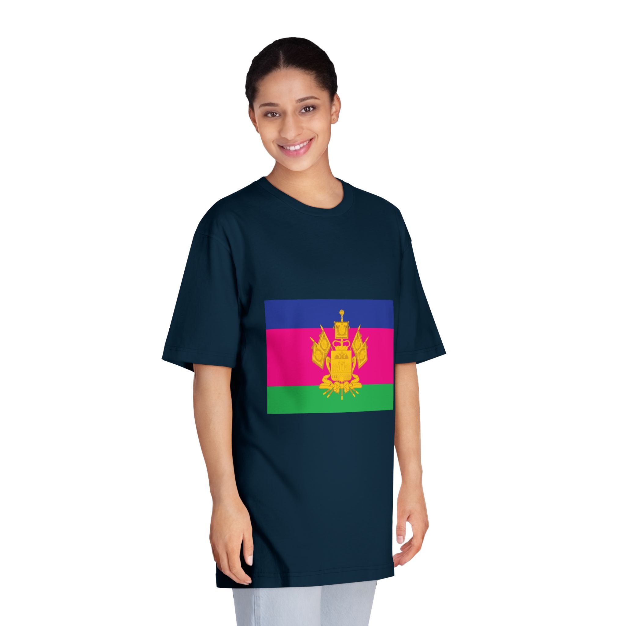 Flag of Krasnodar Krai Unisex Classic Crewneck T Shirt - Image 19
