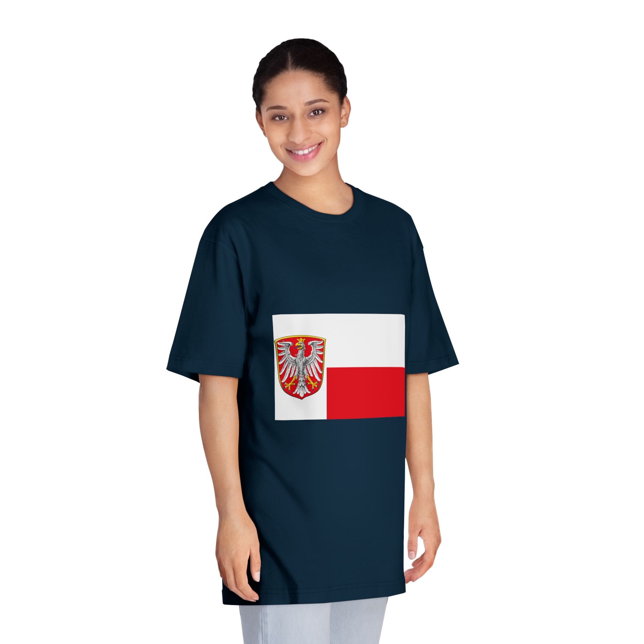 Flag of Frankfurt Am Main Unisex Classic Crewneck T Shirt - Image 19