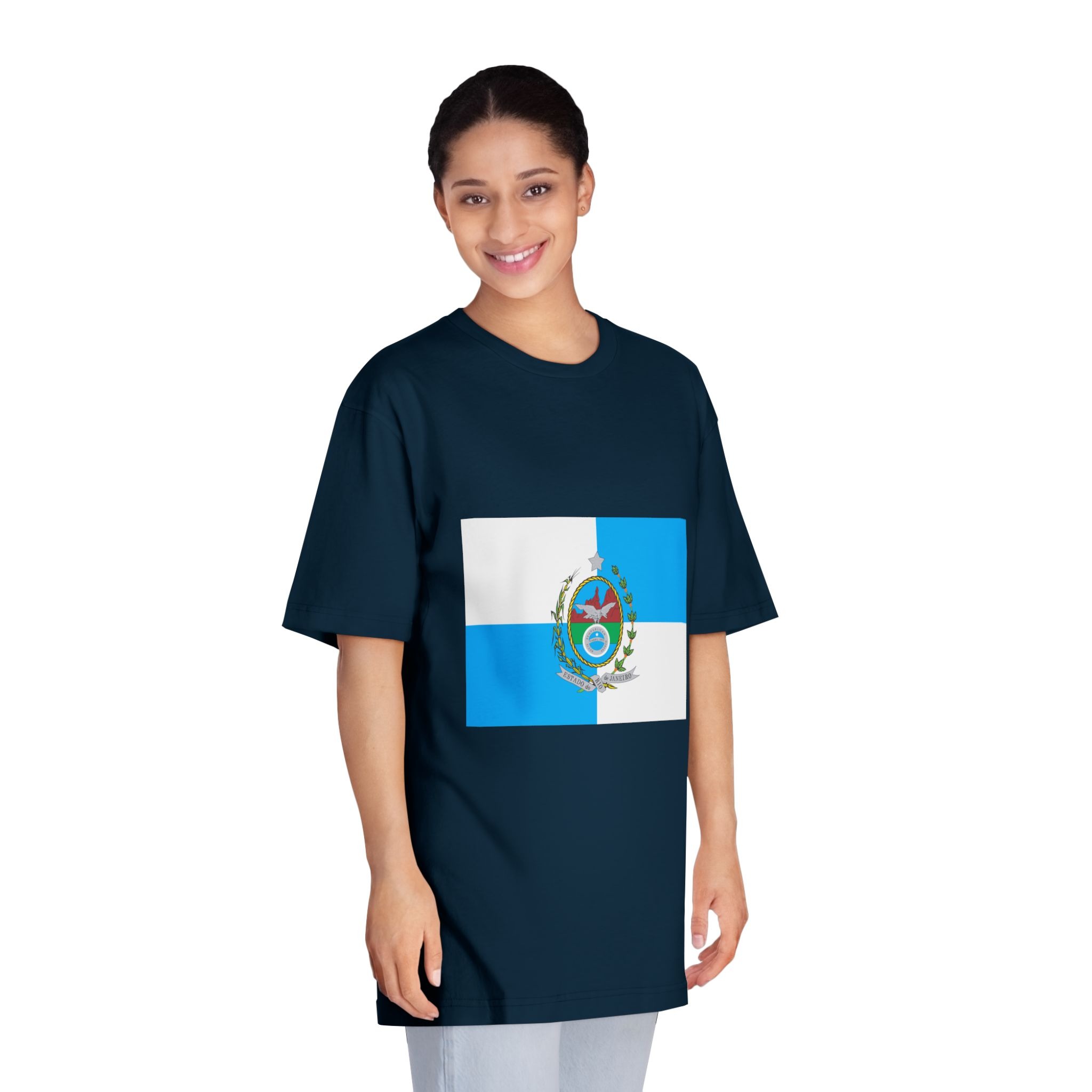 Bandeira Do Estado Do Rio de Janeiro Unisex Classic Crewneck T Shirt - Image 19