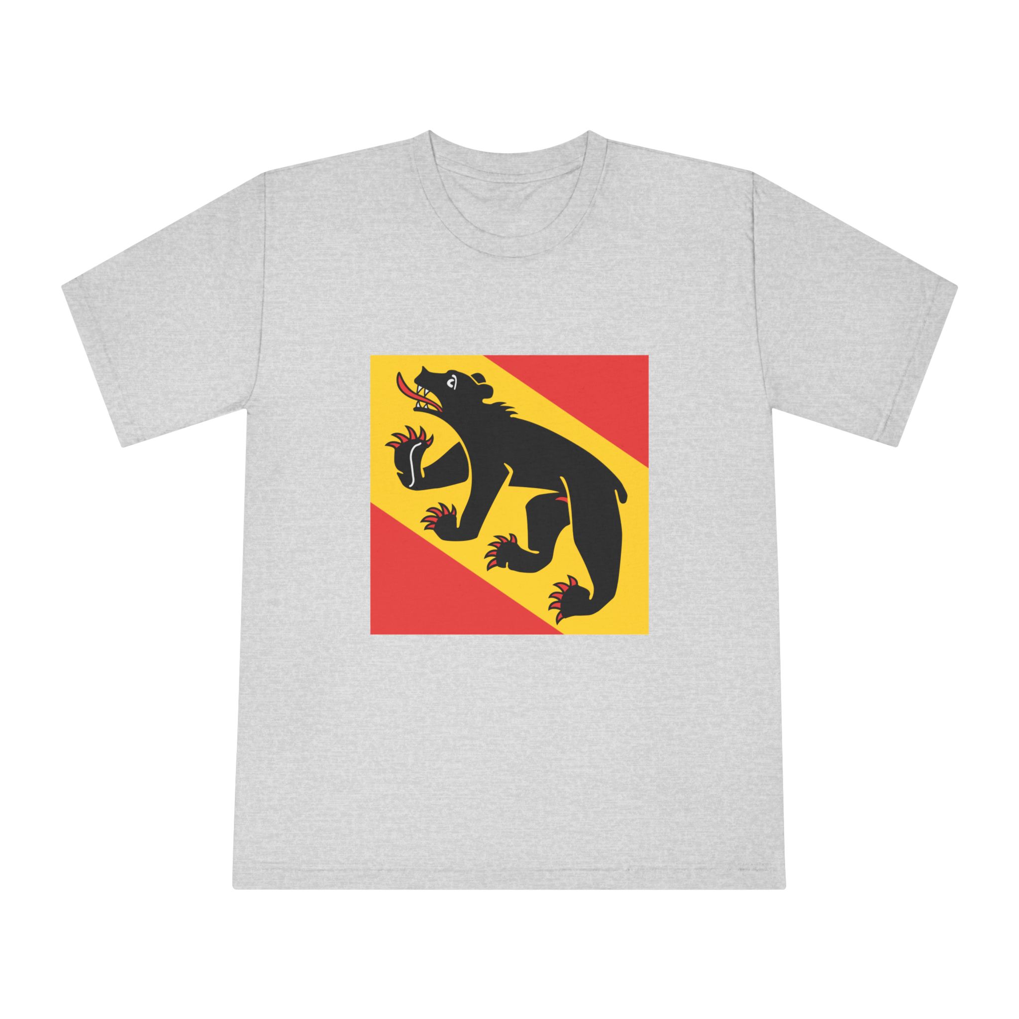 Flag of Canton of Bern Unisex Classic Crewneck T Shirt - Image 13