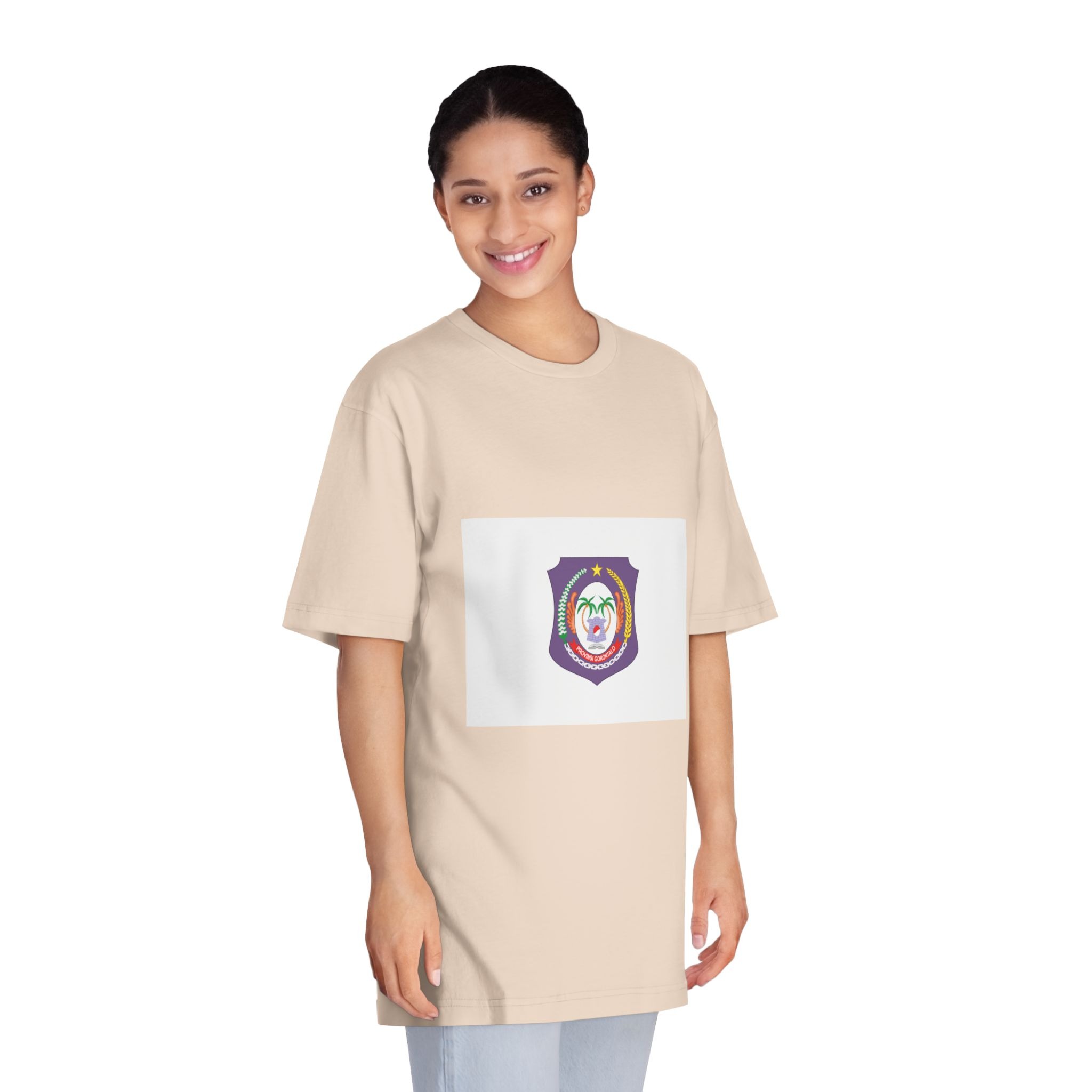 Flag of Gorontalo Unisex Classic Crewneck T Shirt - Image 11