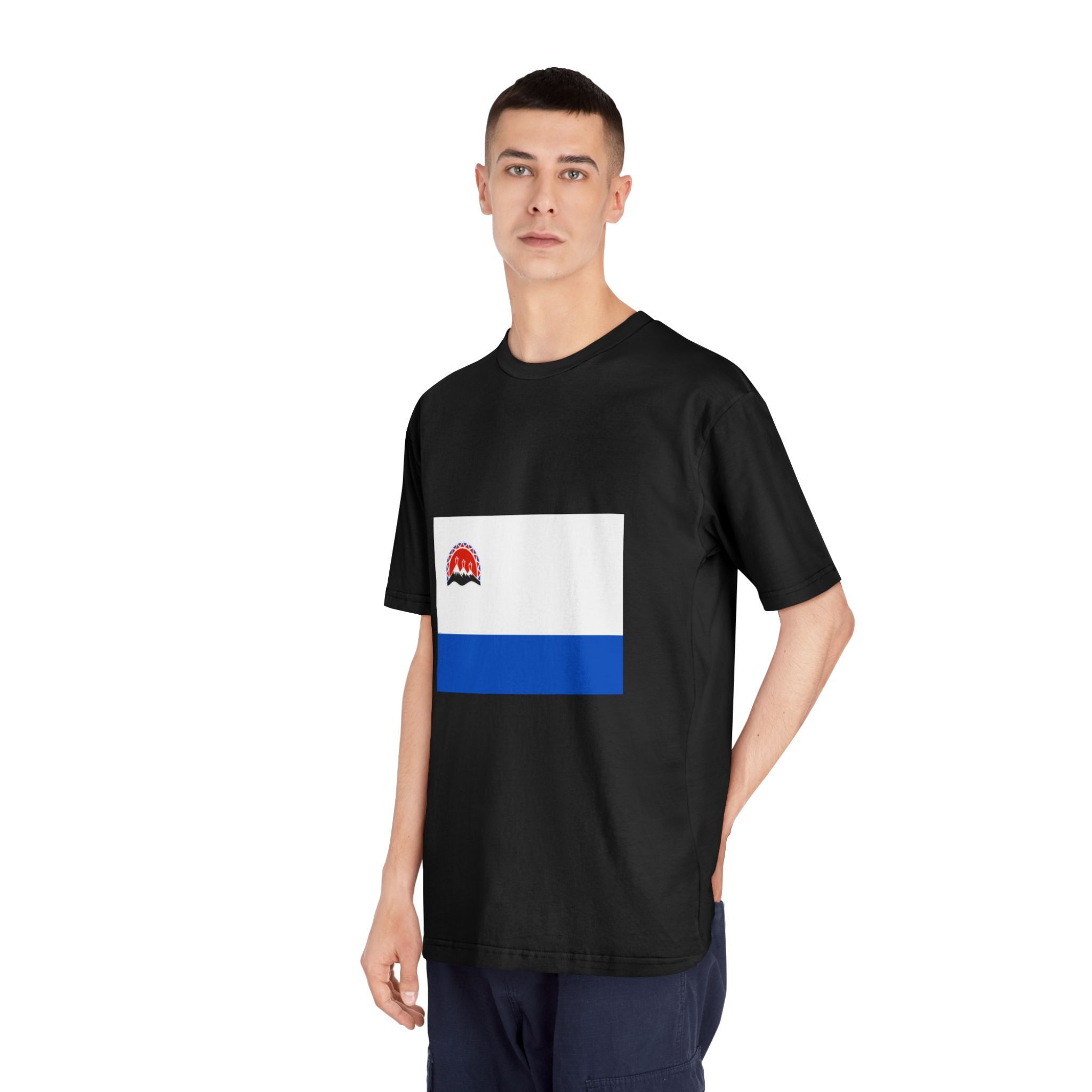 Flag of Kamchatka Krai Unisex Classic Crewneck T Shirt - Image 8