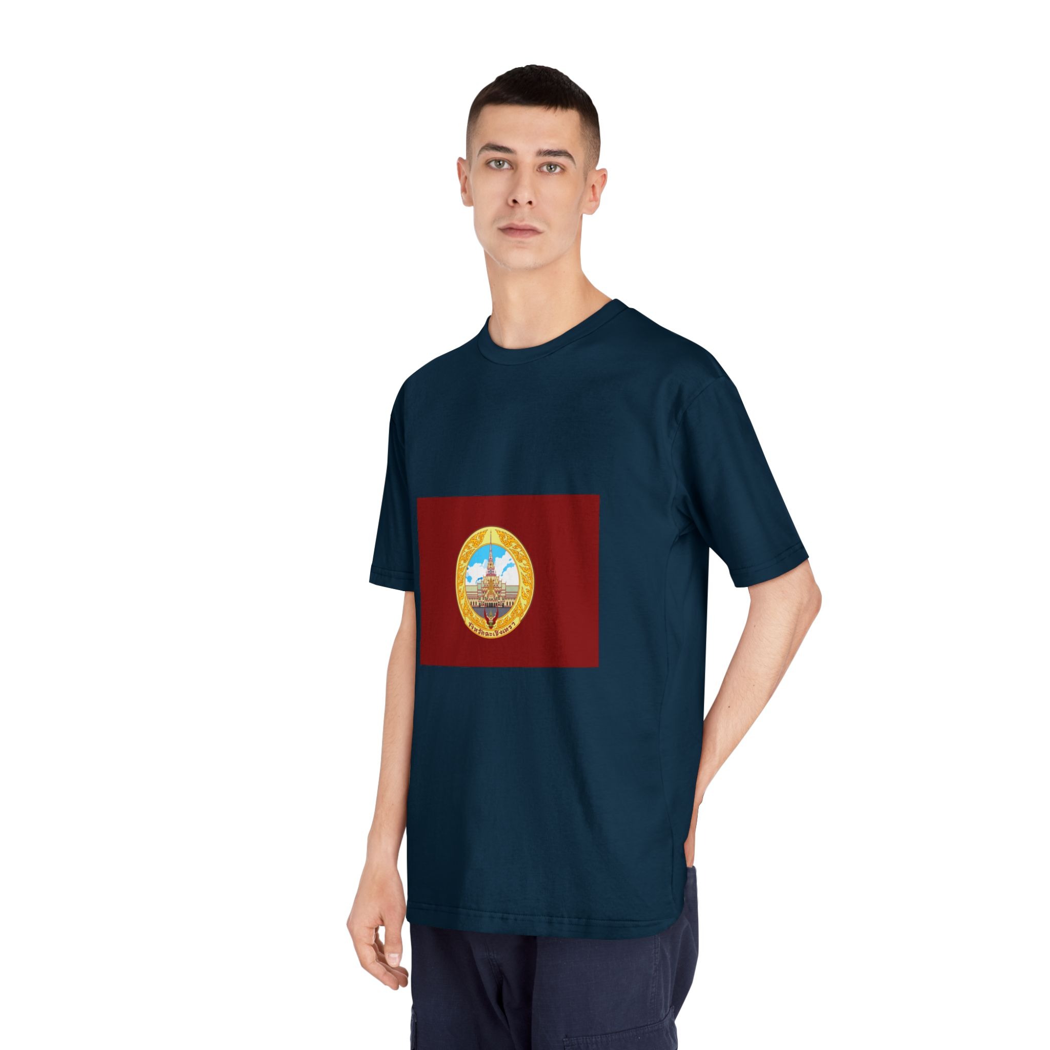 Flag of Chachoengsao Province Unisex Classic Crewneck T Shirt - Image 20