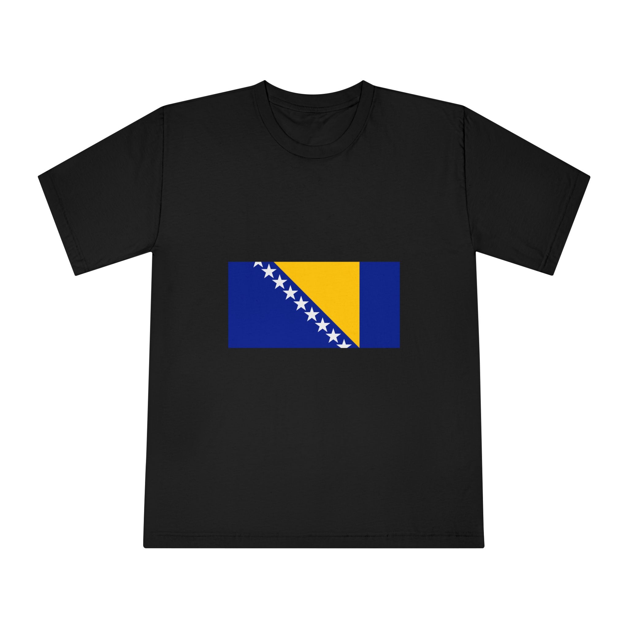Flag of Bosnia and Herzegovina Unisex Classic Crewneck T Shirt - Image 5