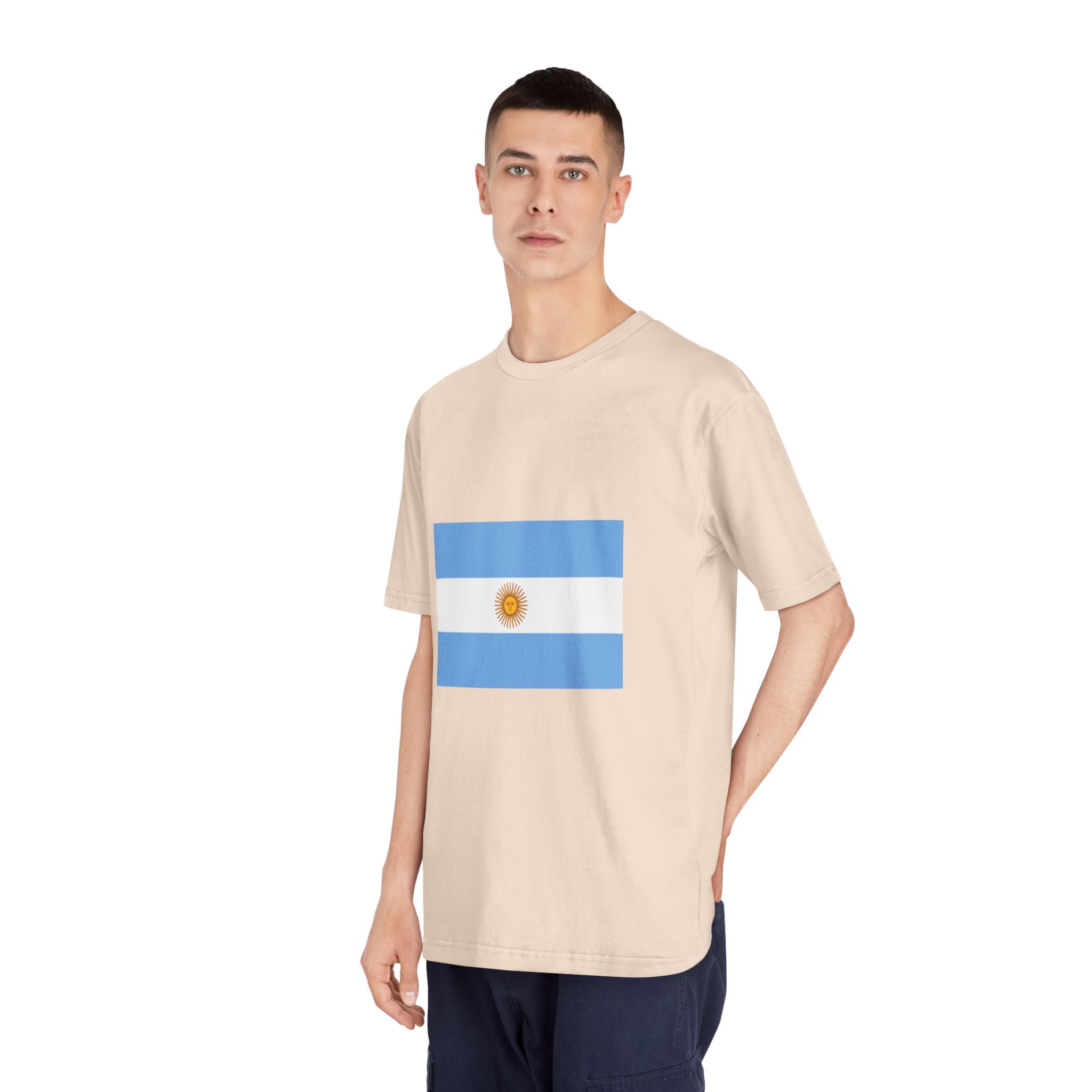 Flag of Argentina Unisex Classic Crewneck T Shirt - Image 12