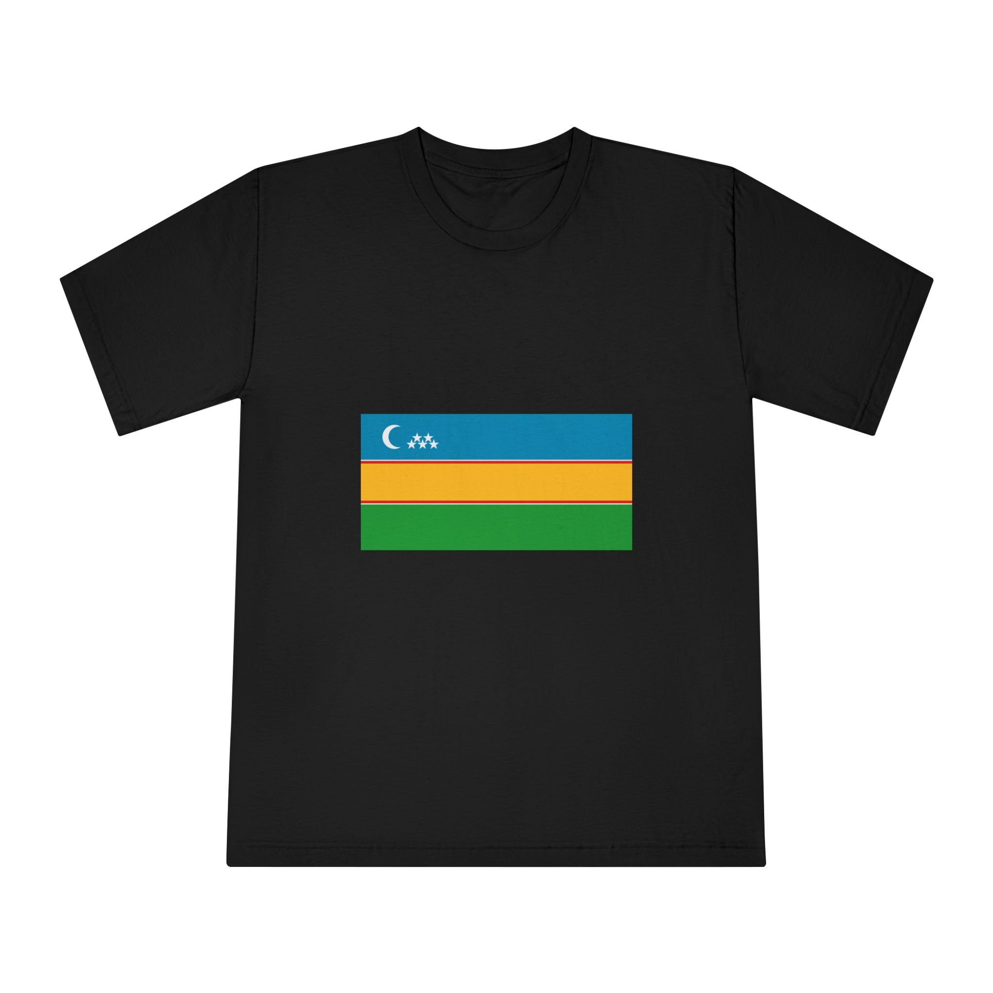 Flag of Karakalpakstan Unisex Classic Crewneck T Shirt - Image 5