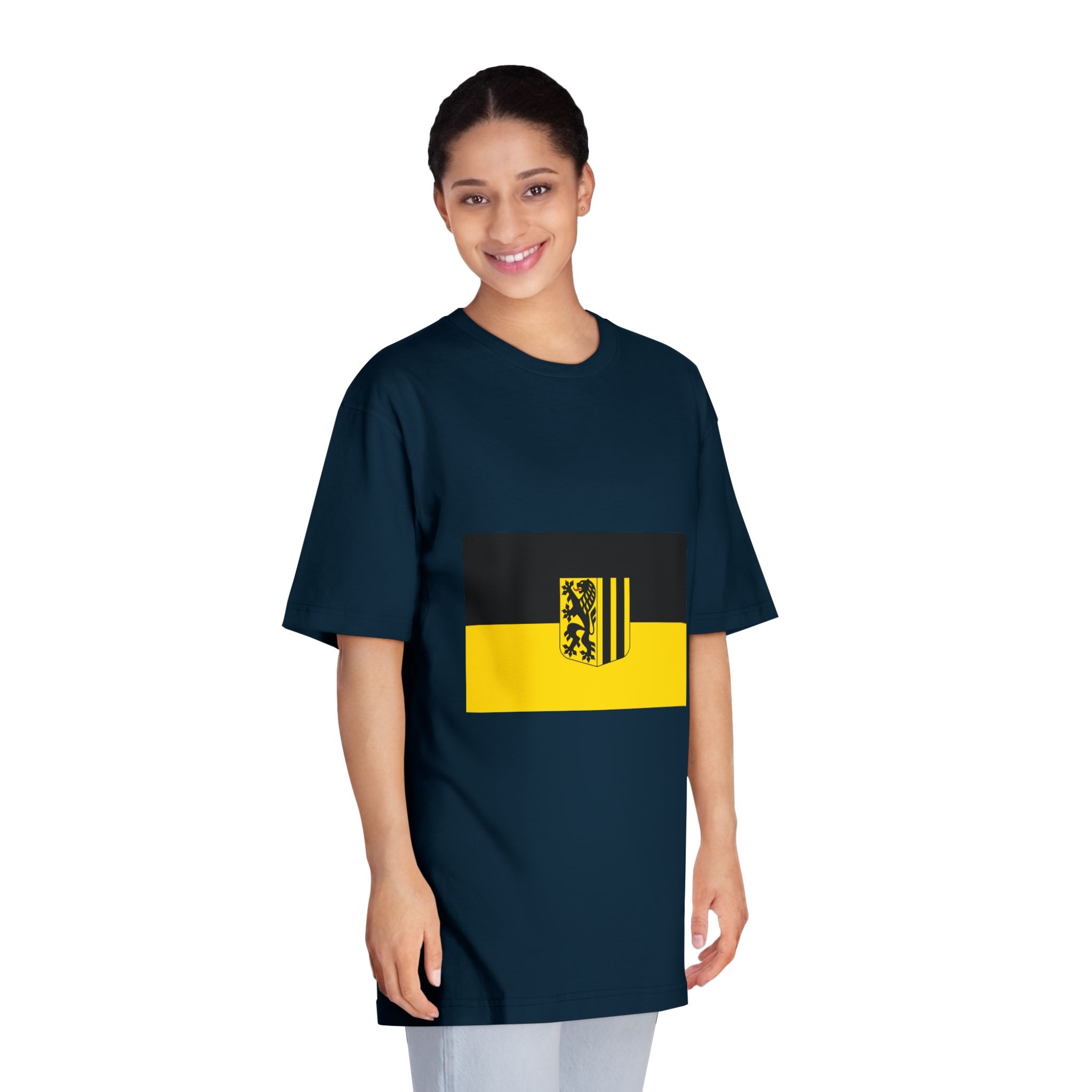 Flag of Dresden Unisex Classic Crewneck T Shirt - Image 19