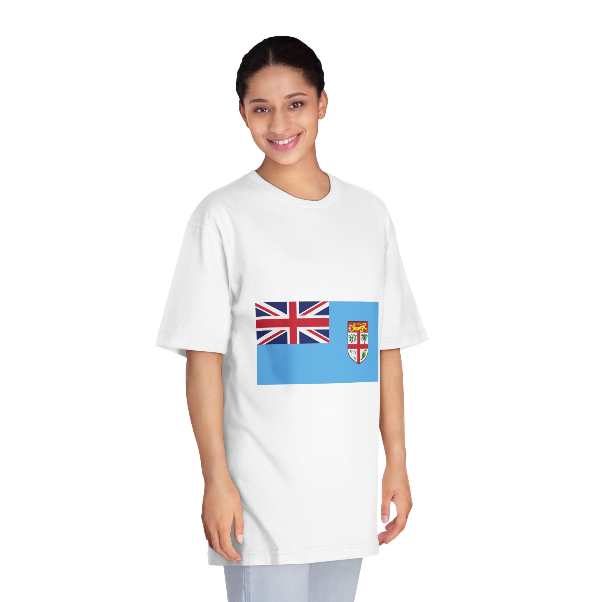 Flag of Fiji Unisex Classic Crewneck T Shirt - Image 3