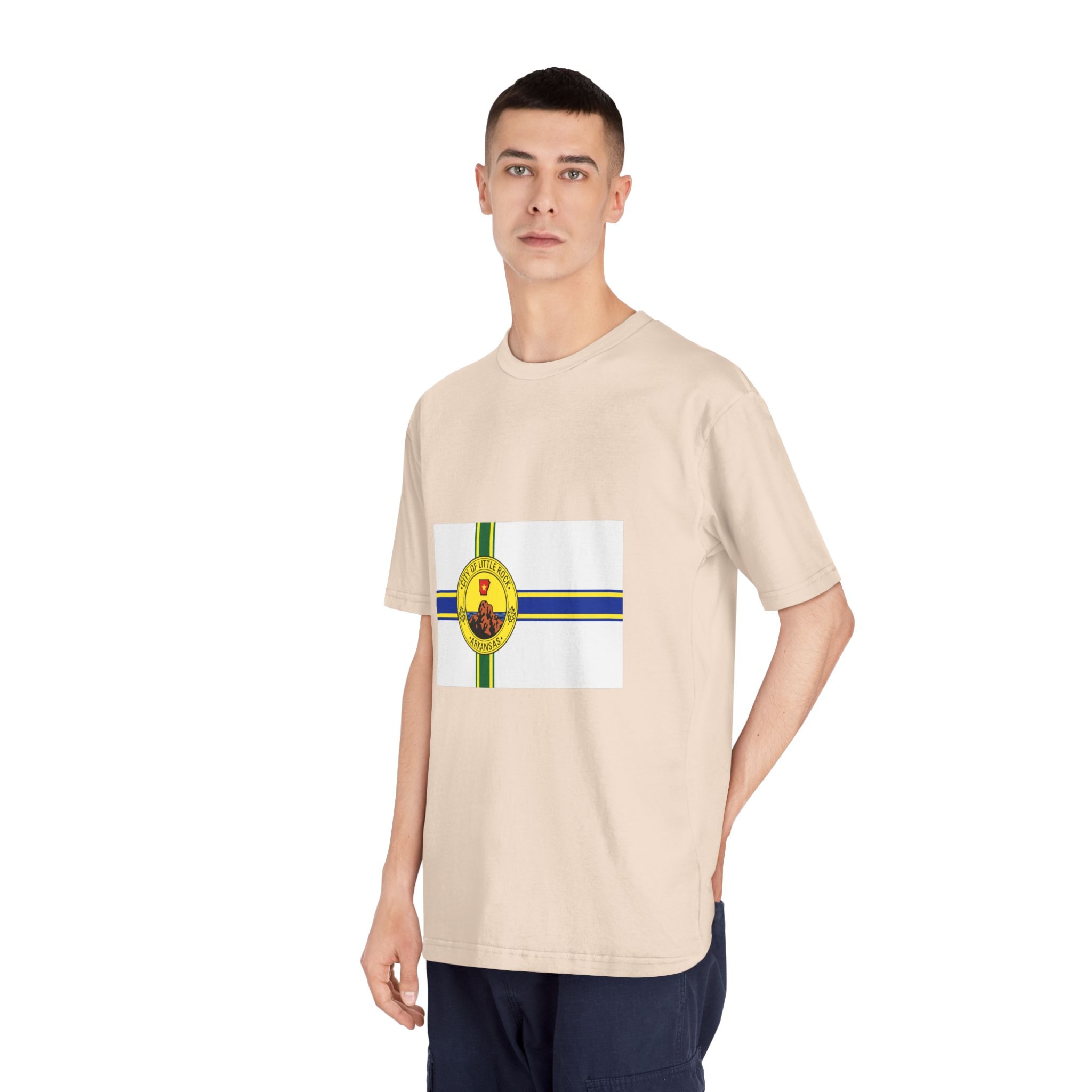 Flag of Little Rock, Arkansas Unisex Classic Crewneck T Shirt - Image 12