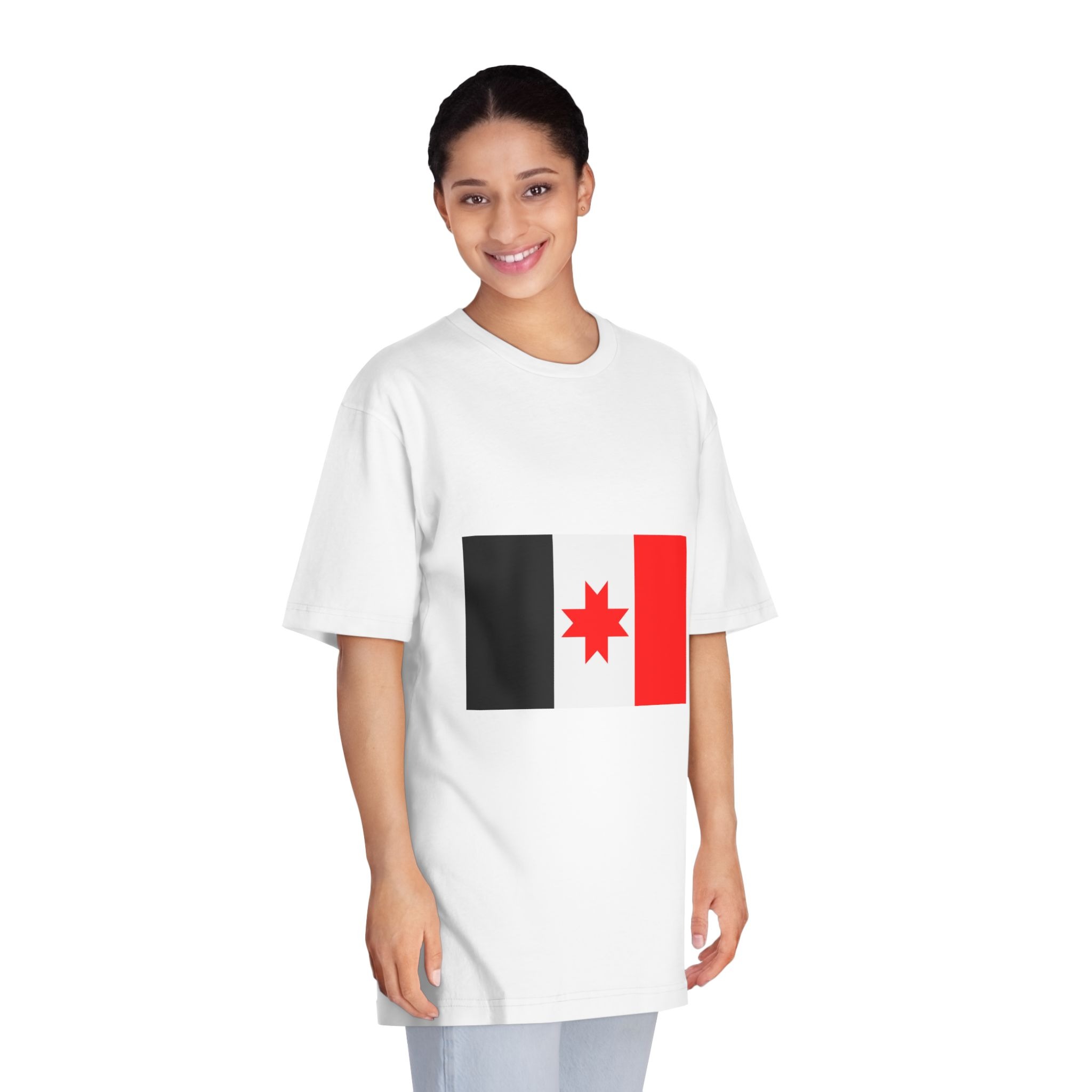 Flag of Udmurtia Unisex Classic Crewneck T Shirt - Image 3