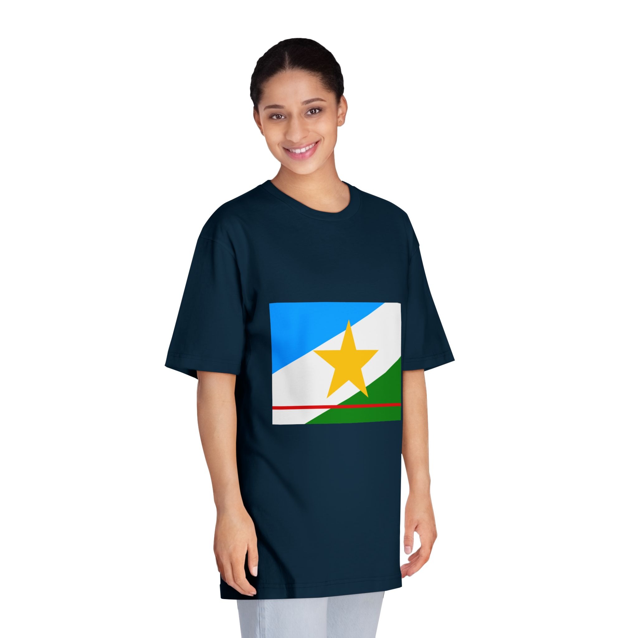 Bandeira de Roraima Unisex Classic Crewneck T Shirt - Image 19