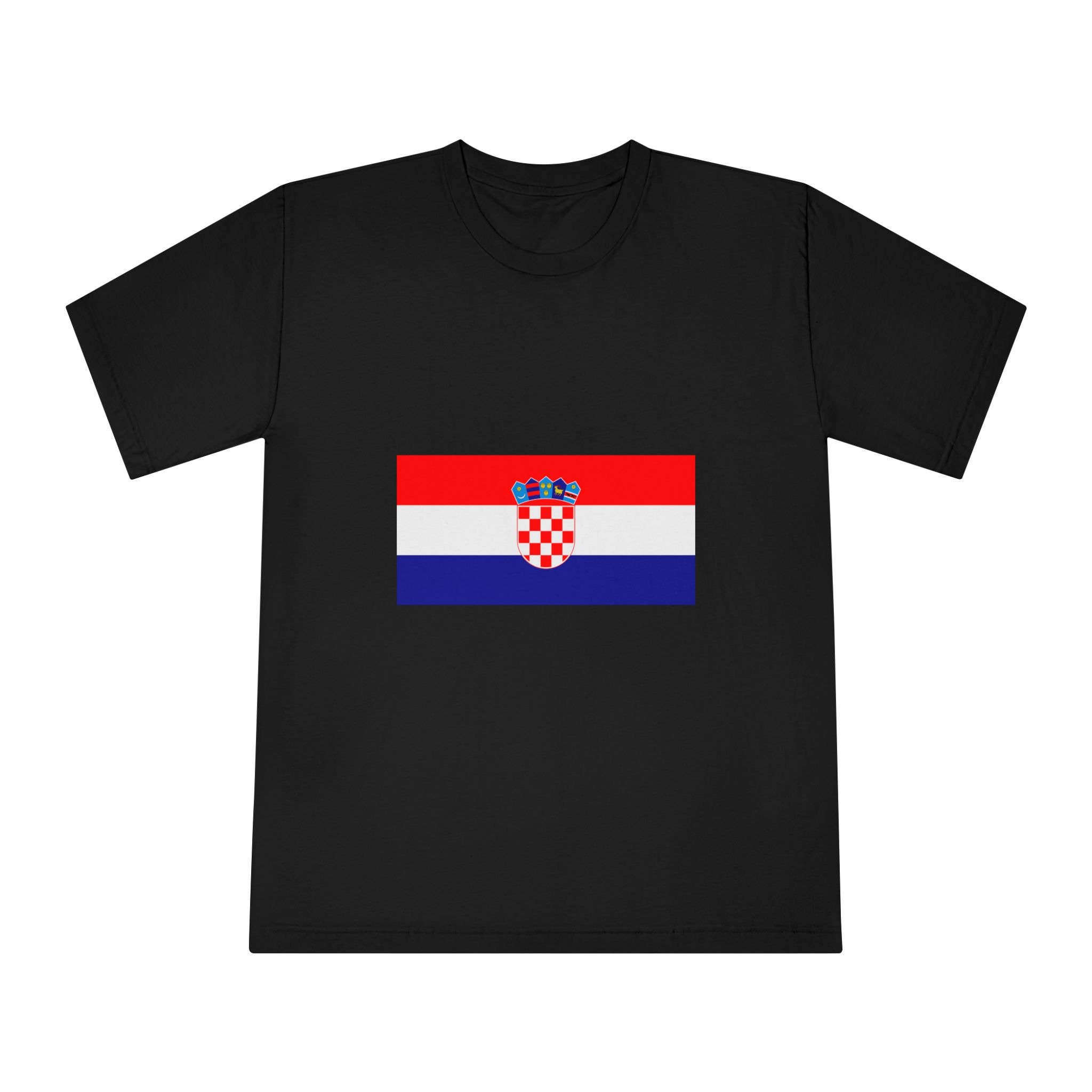 Flag of Croatia Unisex Classic Crewneck T Shirt - Image 5