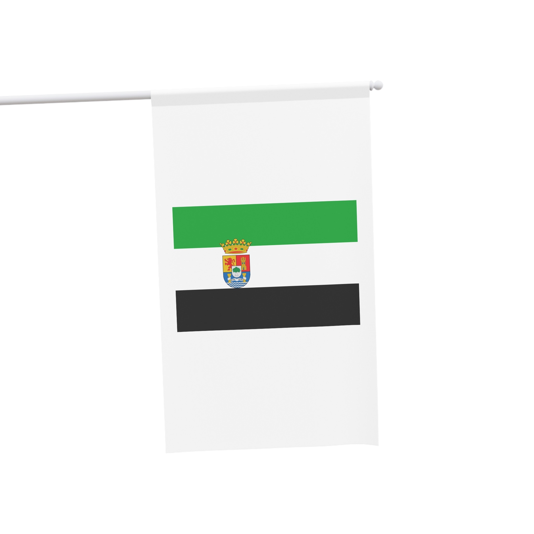 Flag of Extremadura, Spain (with Coat of Arms) House Banner - Image 3