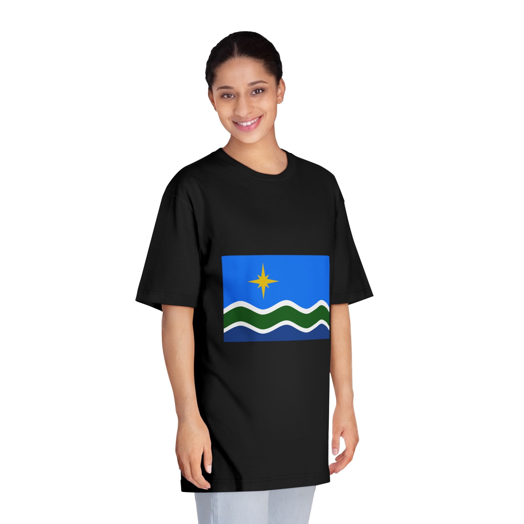 Flag of Duluth, Minnesota Unisex Classic Crewneck T Shirt - Image 7
