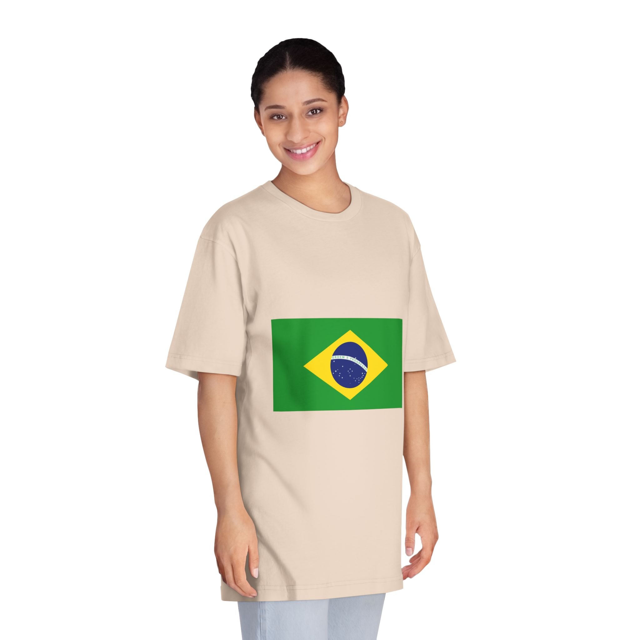 Brasil Flag Unisex Classic Crewneck T Shirt - Image 11