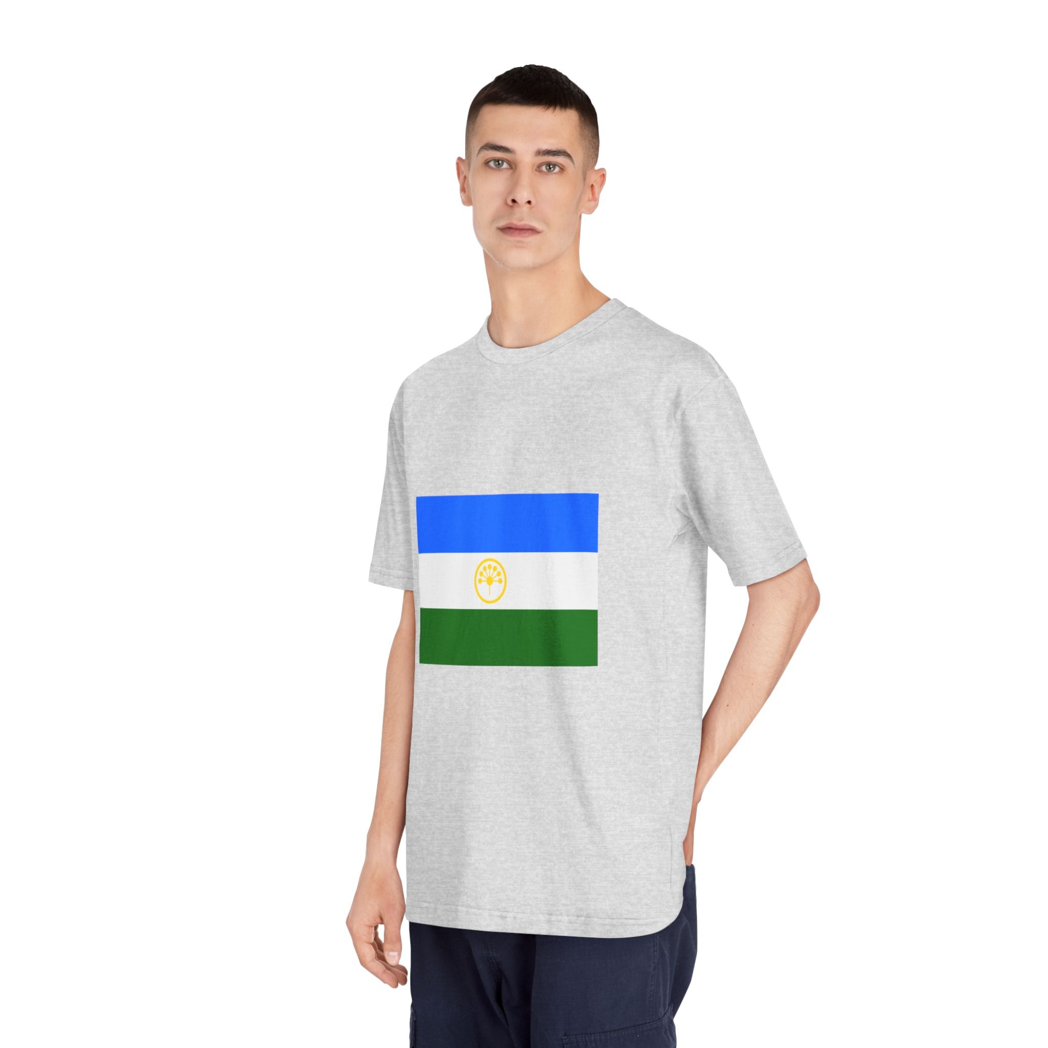 Flag of Bashkortostan Unisex Classic Crewneck T Shirt - Image 16