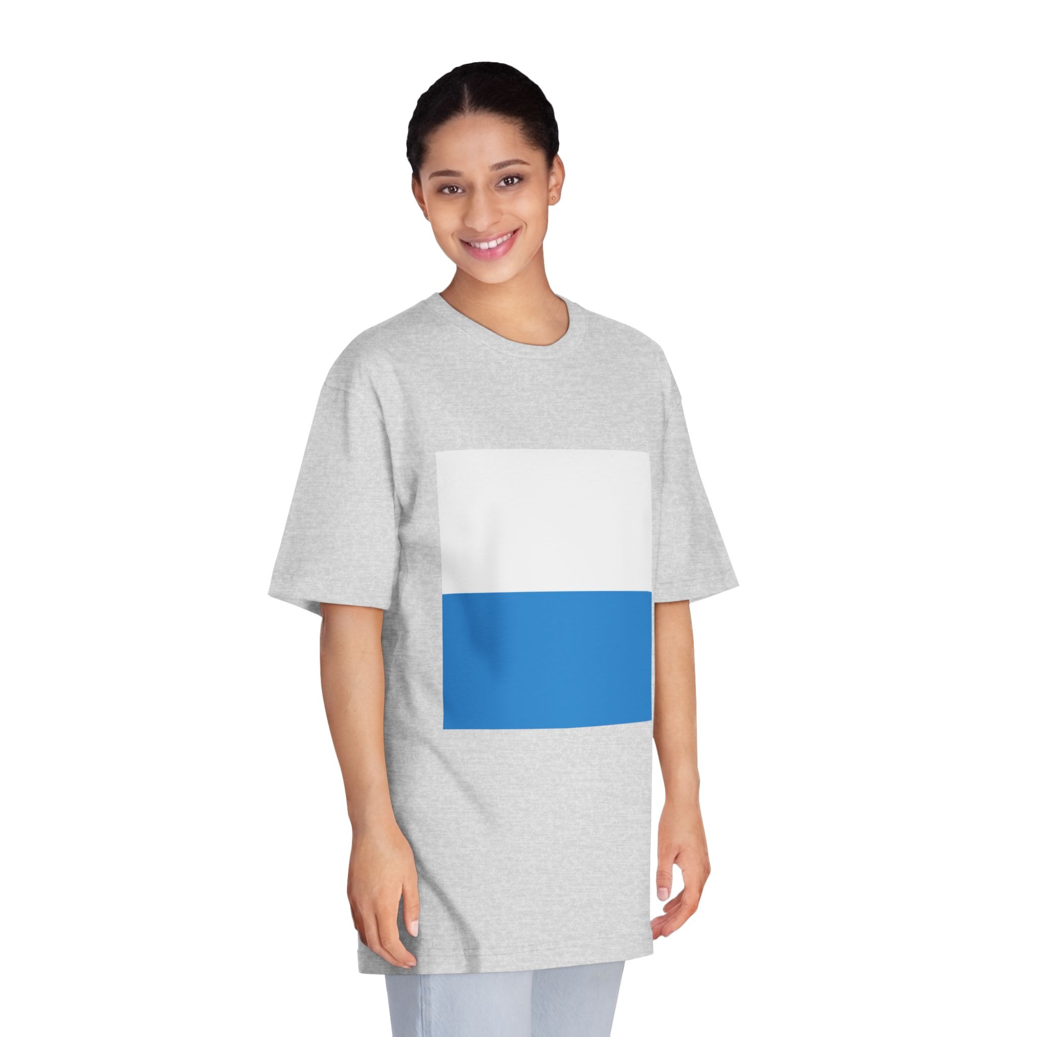 Flag of Canton of Lucerne Unisex Classic Crewneck T Shirt - Image 15