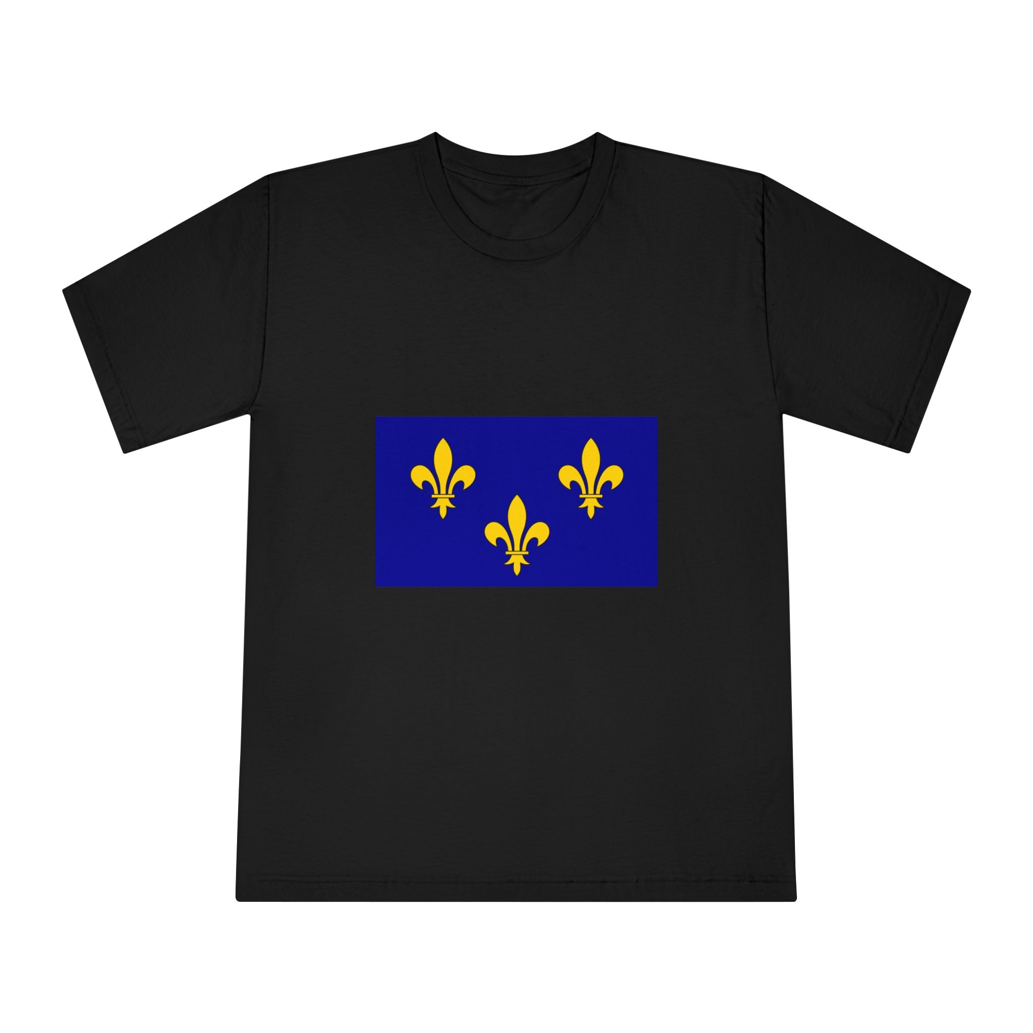 Cultural Flag of Île de France Unisex Classic Crewneck T Shirt - Image 5