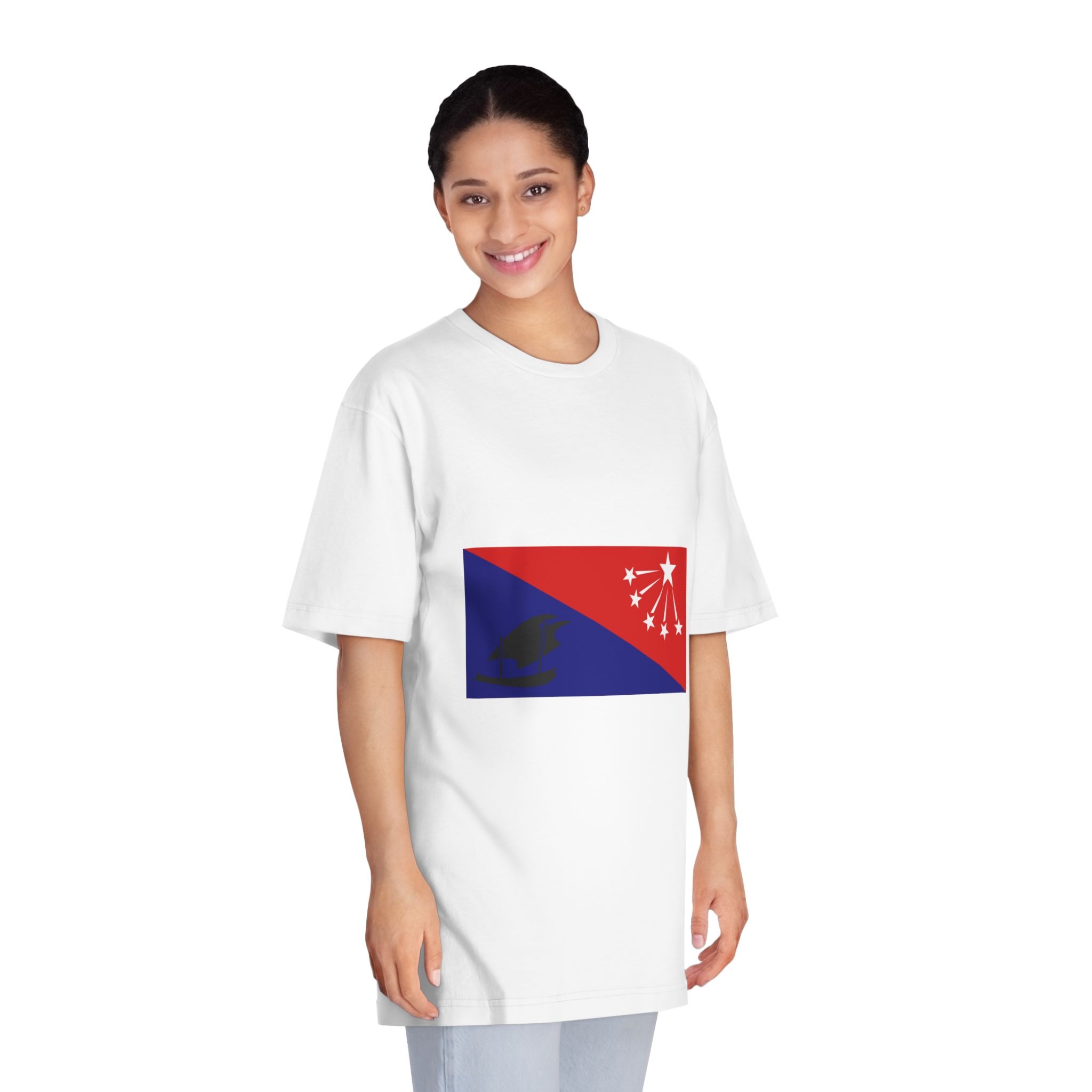 Flag of Central Province, Papua New Guinea Unisex Classic Crewneck T Shirt - Image 3