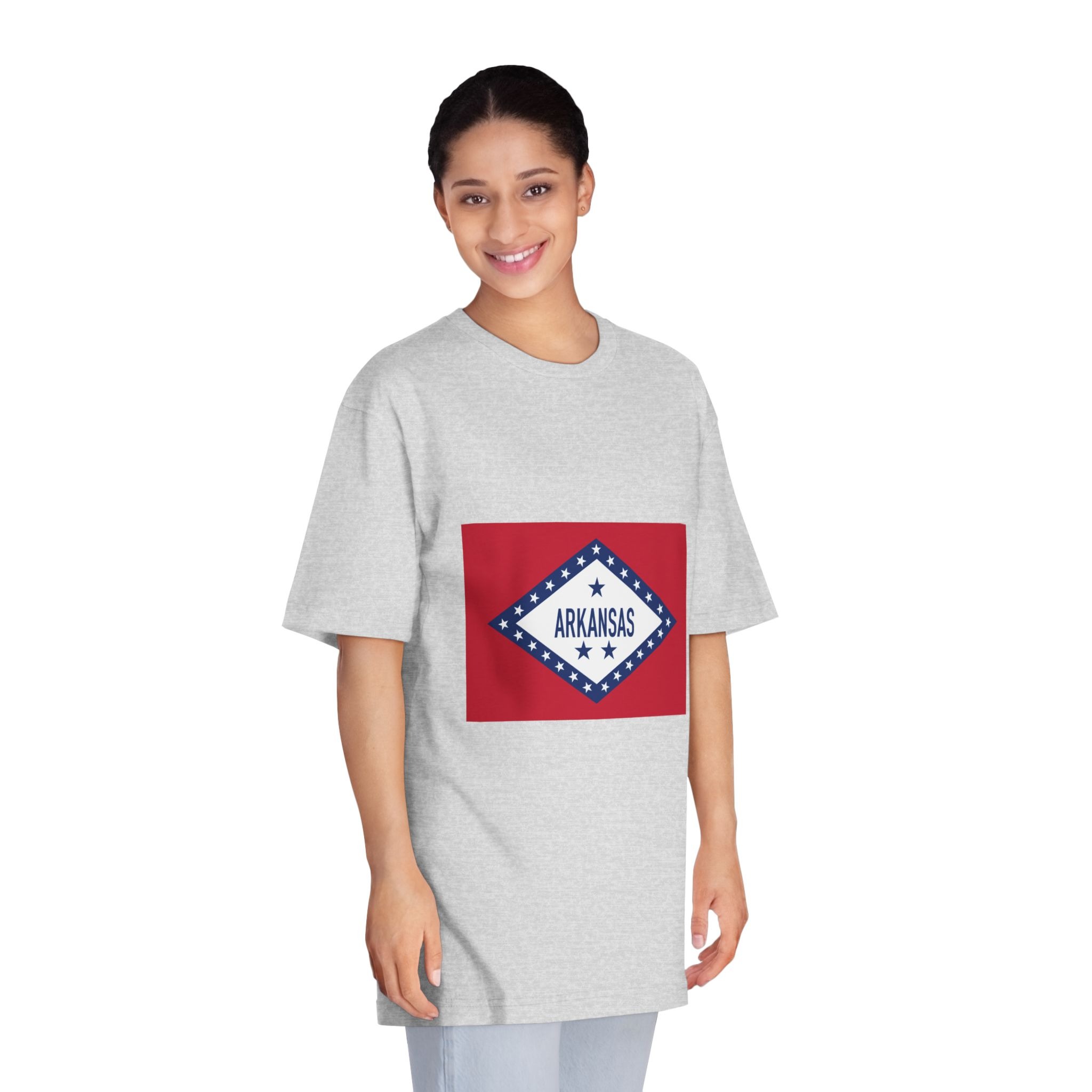 Flag of Arkansas (1913–1923) Unisex Classic Crewneck T Shirt - Image 15