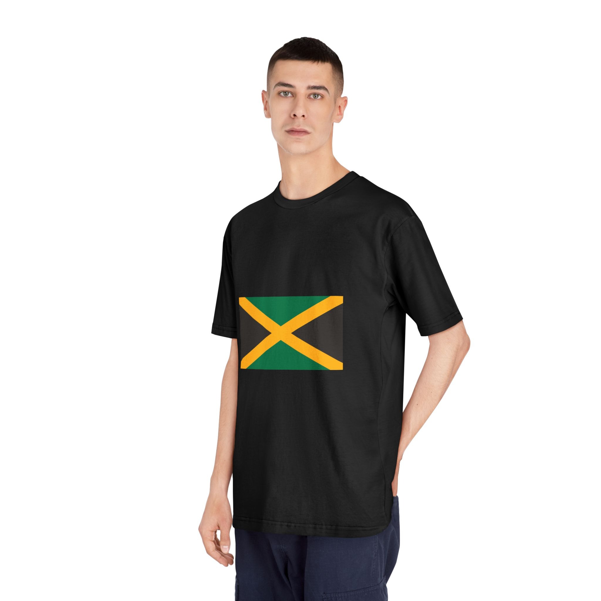 Flag of Jamaica Unisex Classic Crewneck T Shirt - Image 8