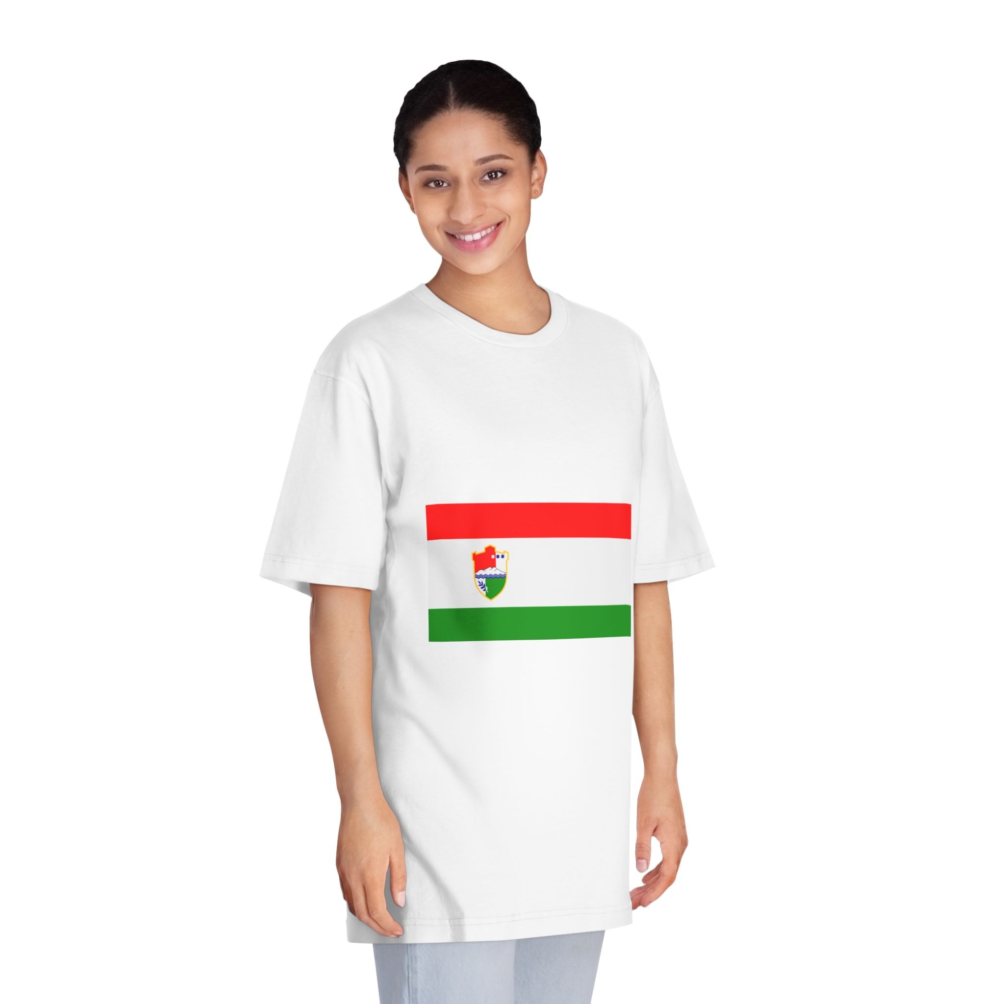 Flag of Central Bosnia Unisex Classic Crewneck T Shirt - Image 3