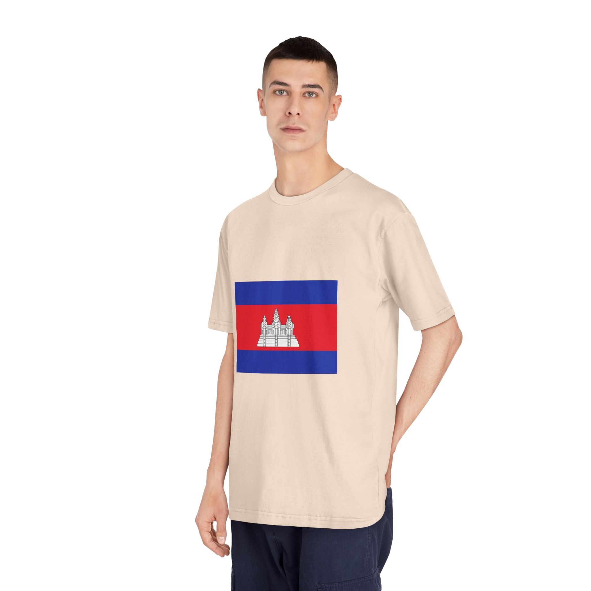Flag of Cambodia Unisex Classic Crewneck T Shirt - Image 12