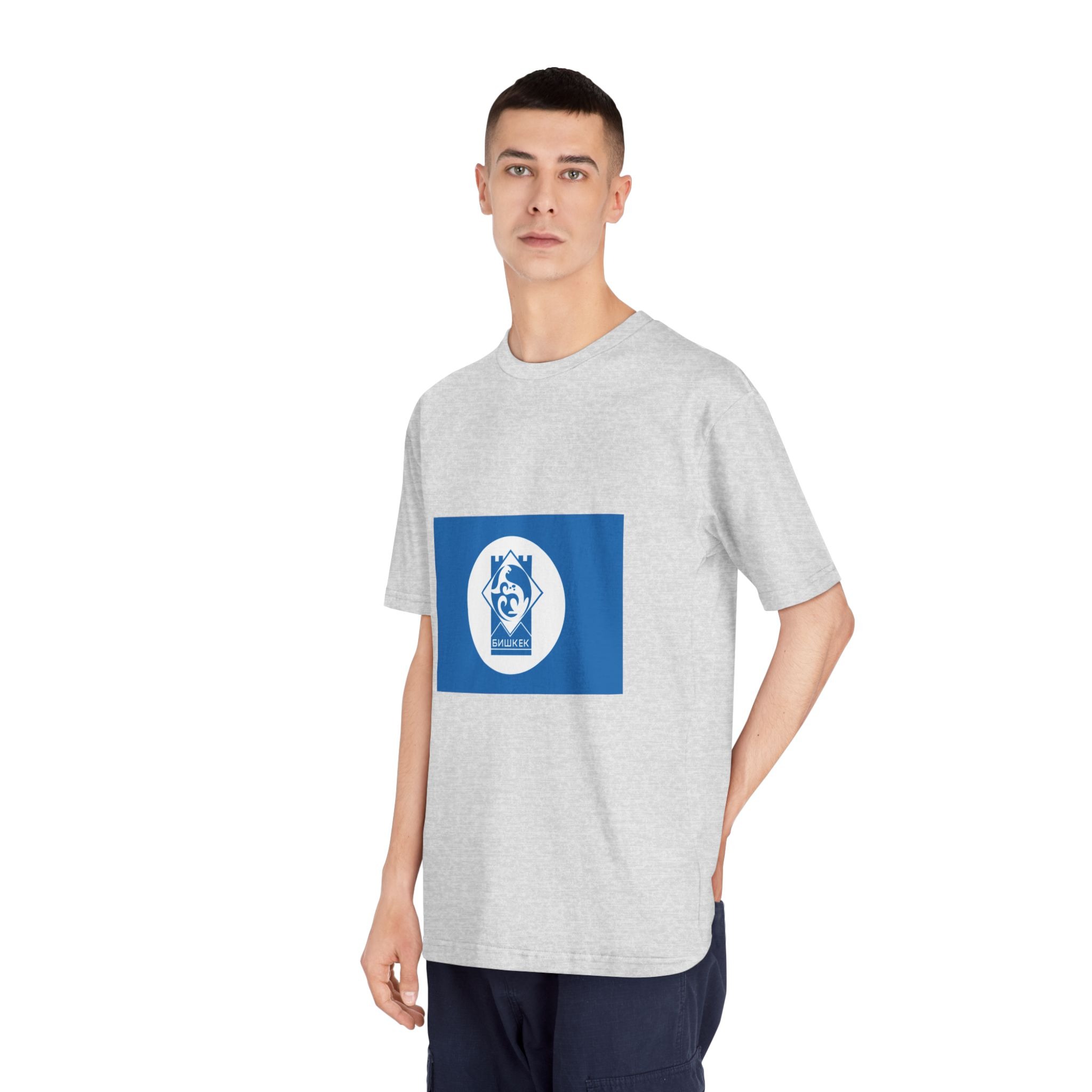 Flag of Bishkek Unisex Classic Crewneck T Shirt - Image 16