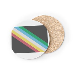 Visually Safe Disability Pride Flag Coasters