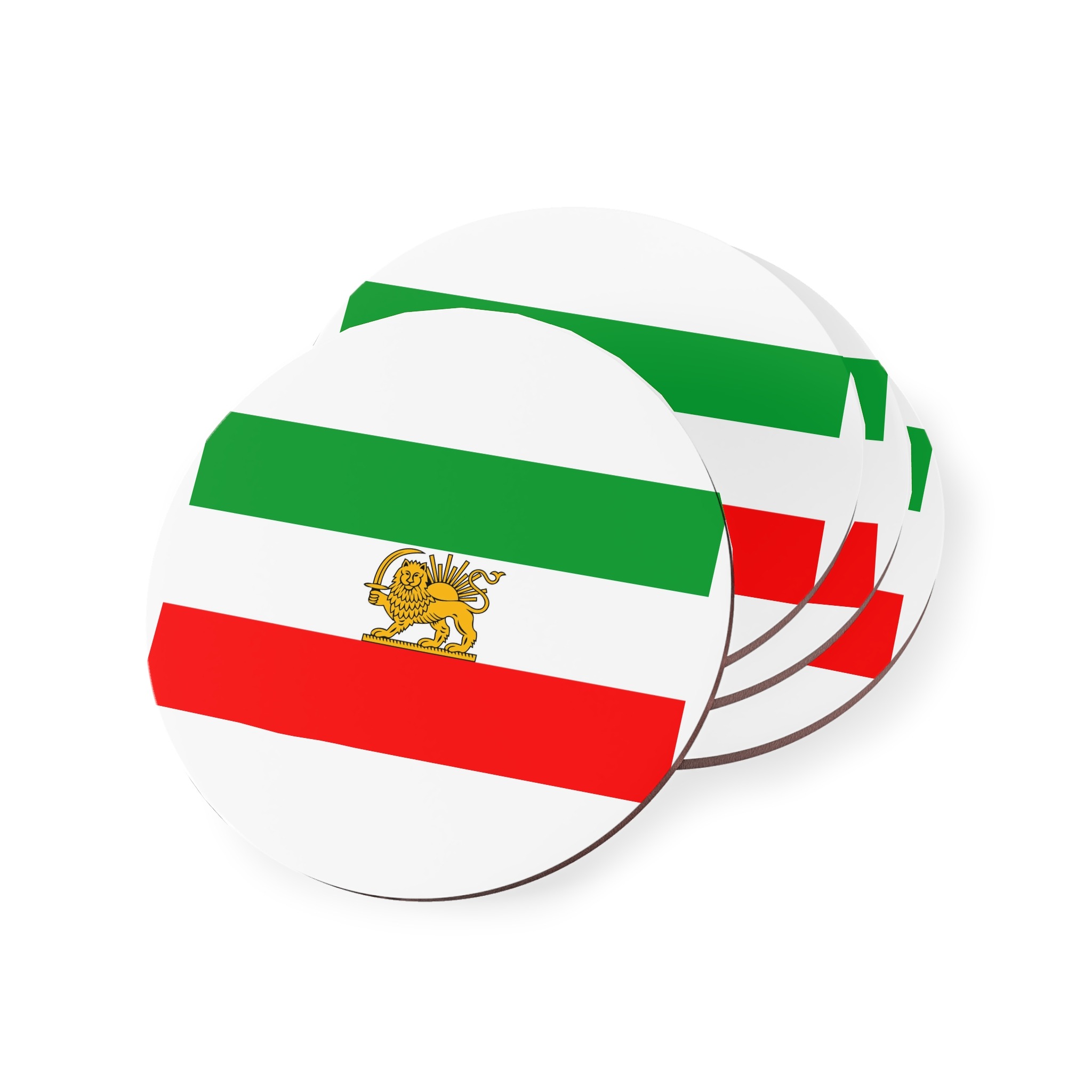 State Flag of Iran 1964 1980 Coasters - Image 3