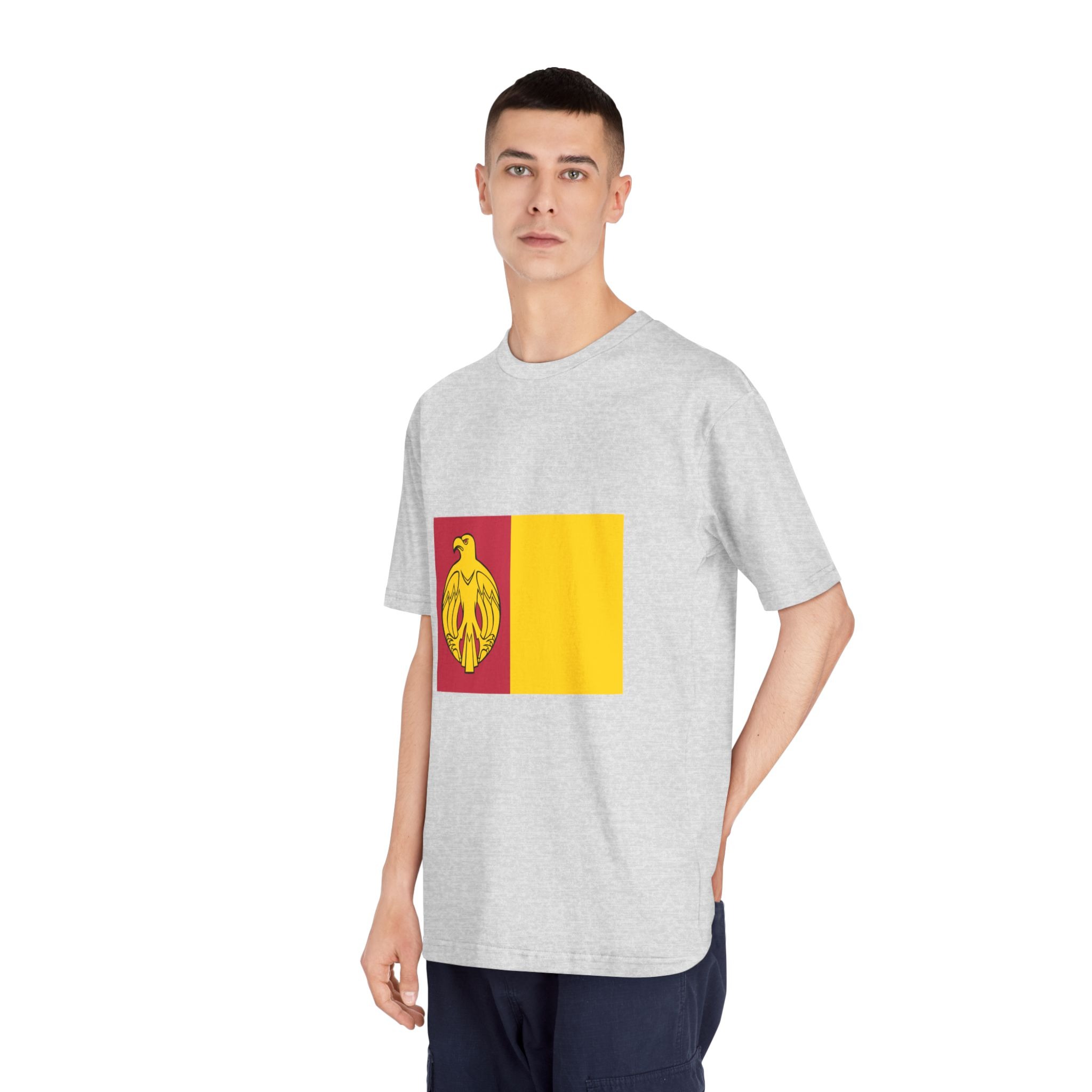 Flag of Kirovohrad Oblast Unisex Classic Crewneck T Shirt - Image 16
